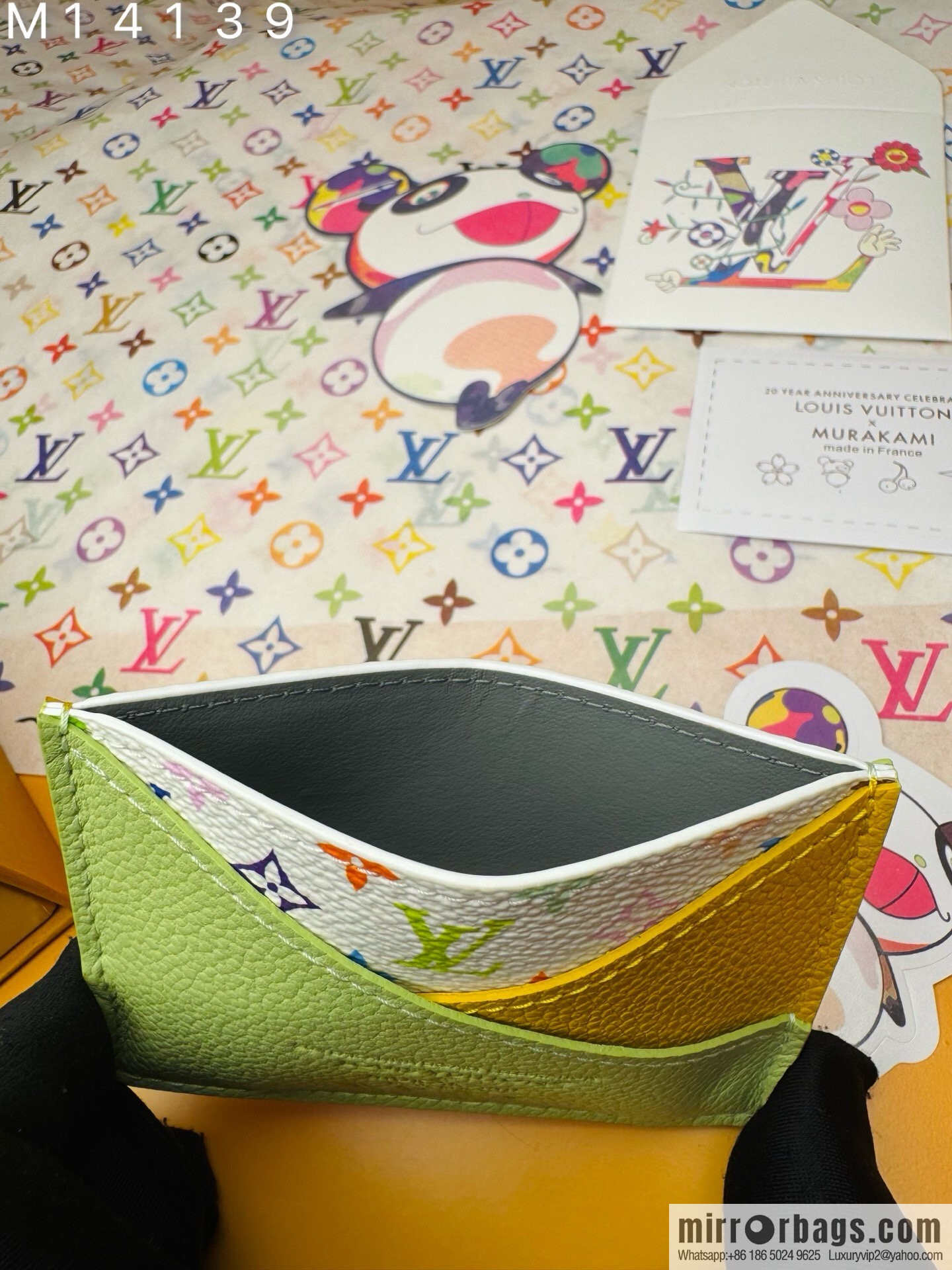 LV M14139 LV x TM Cris-Cross Card Holder
