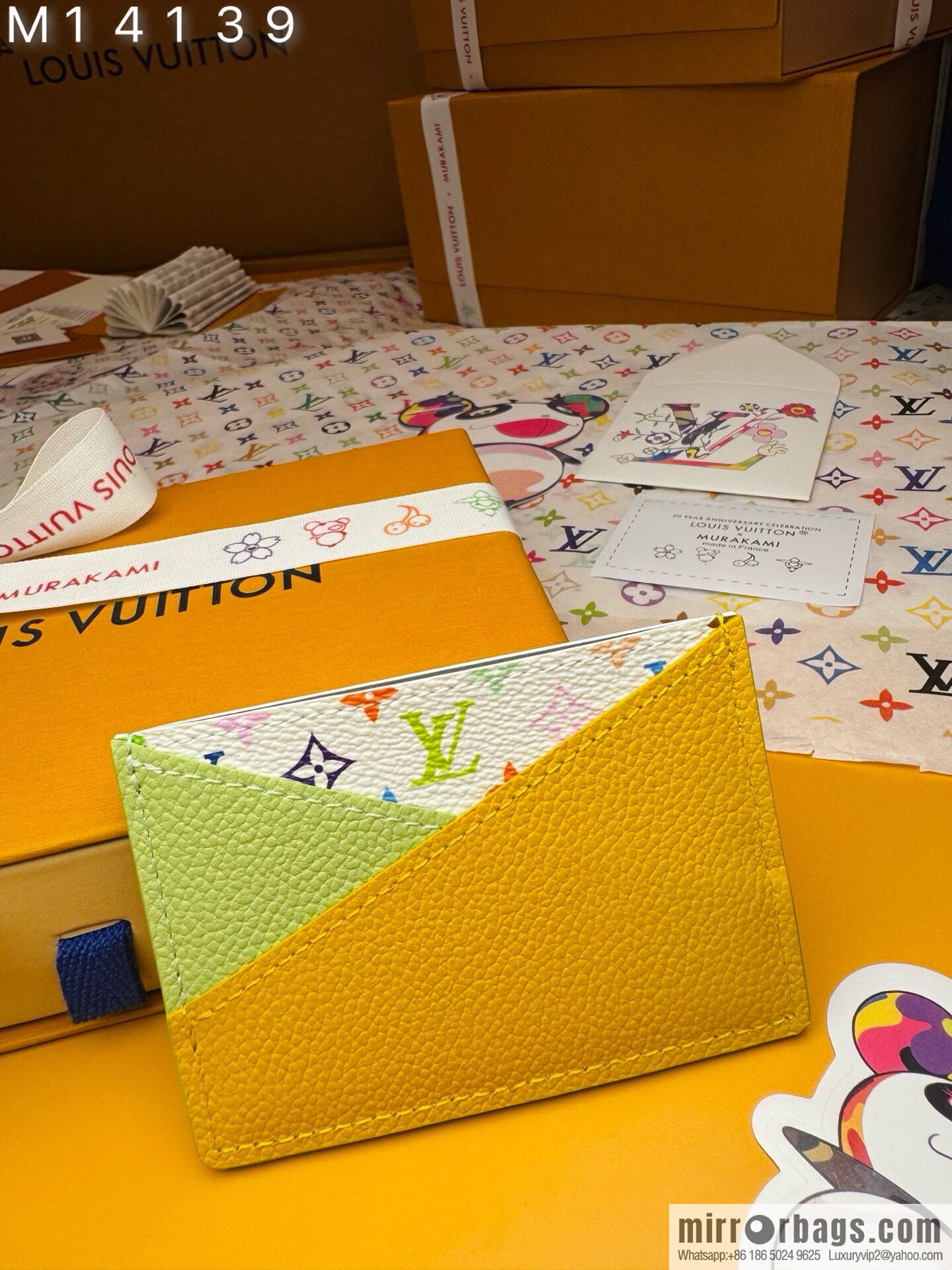 LV M14139 LV x TM Cris-Cross Card Holder