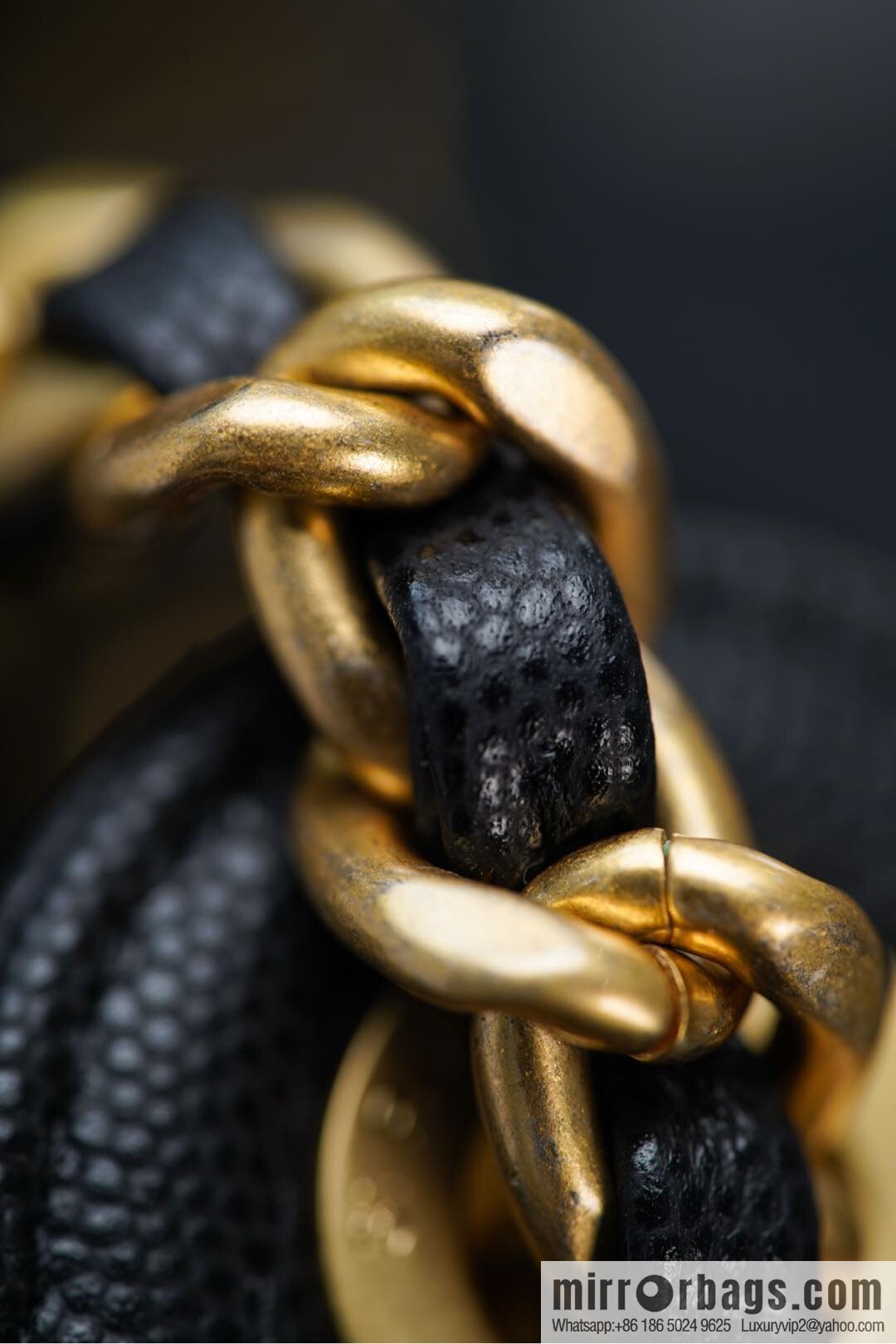 ππ‘ππ§ππ₯ πππ¬ π‘π¨ππ¨ πππ Drawstring Bucket Bag, Black Gold Caviar, Large βοΈ AS5311