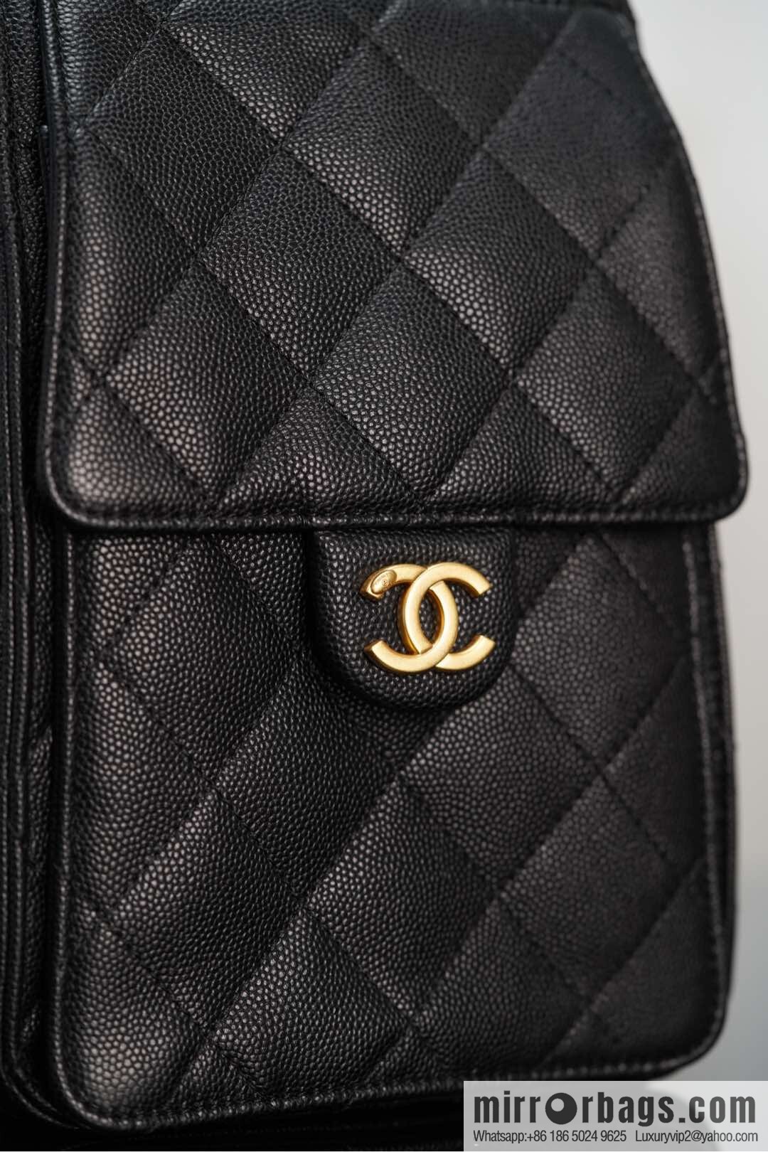 ππ‘ππ§ππ₯ πππ¬ π‘π¨ππ¨ πππ Drawstring Bucket Bag, Black Gold Caviar, Large βοΈ AS5311