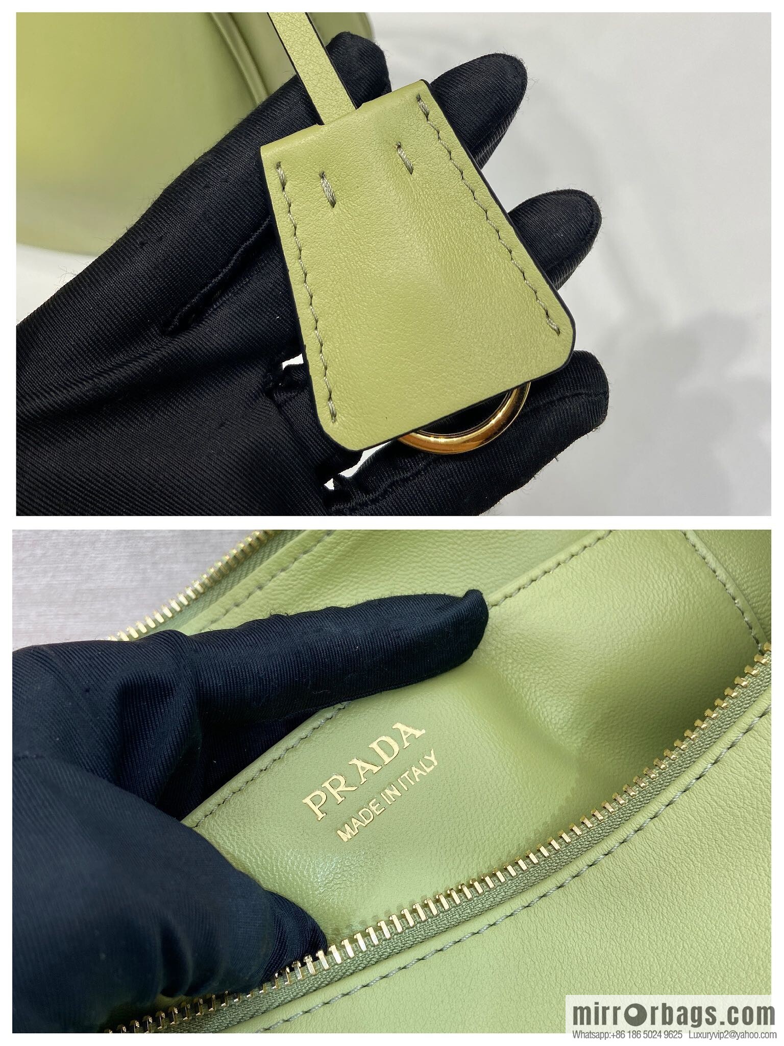 PRADA 🎉 new 🎉 1BC255 armpit bag 🎉🎉 avocado green