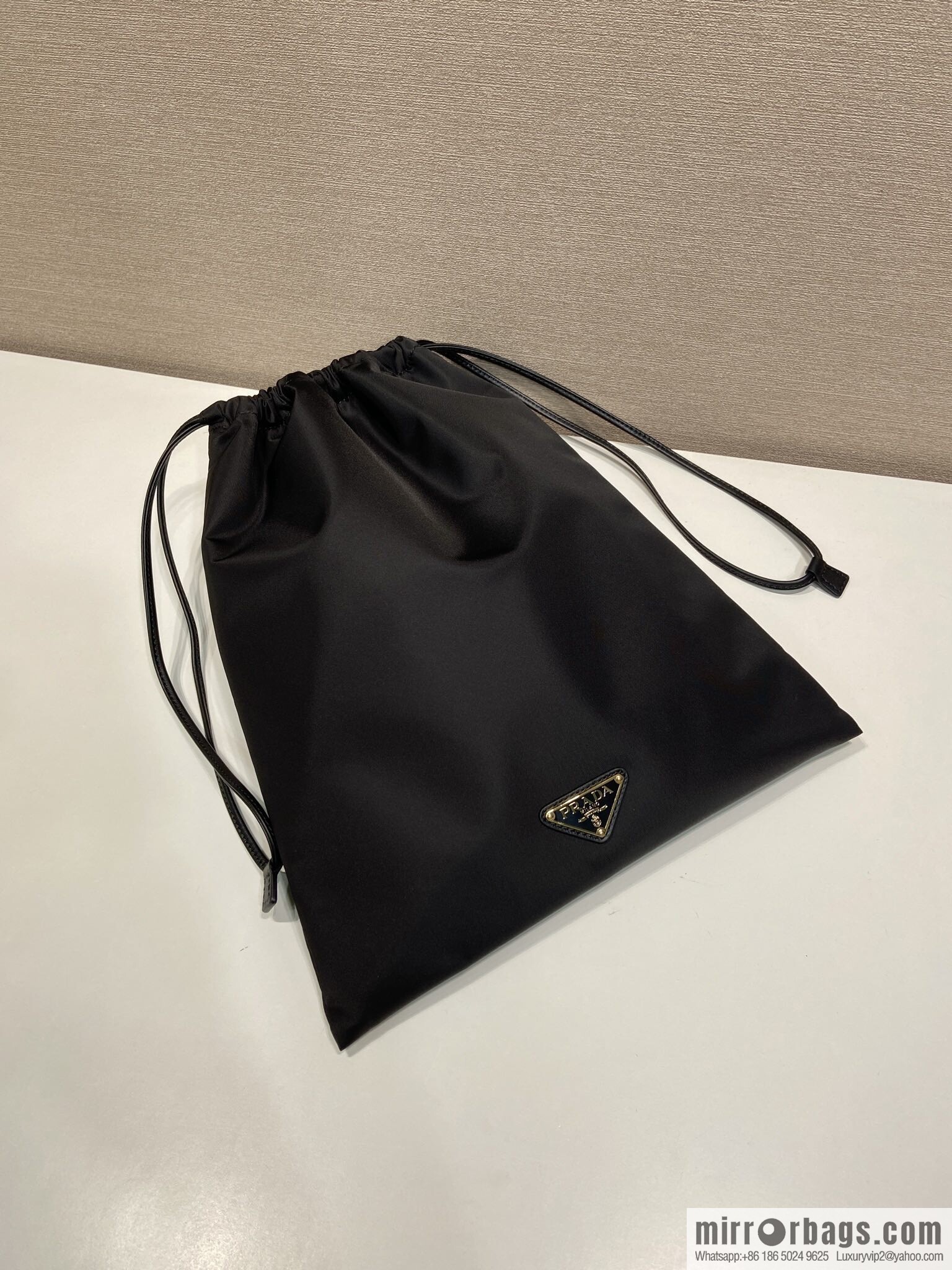 PRADA 🎉 new handbag 🎉 1NK001 drawstring pouch 🎉 black