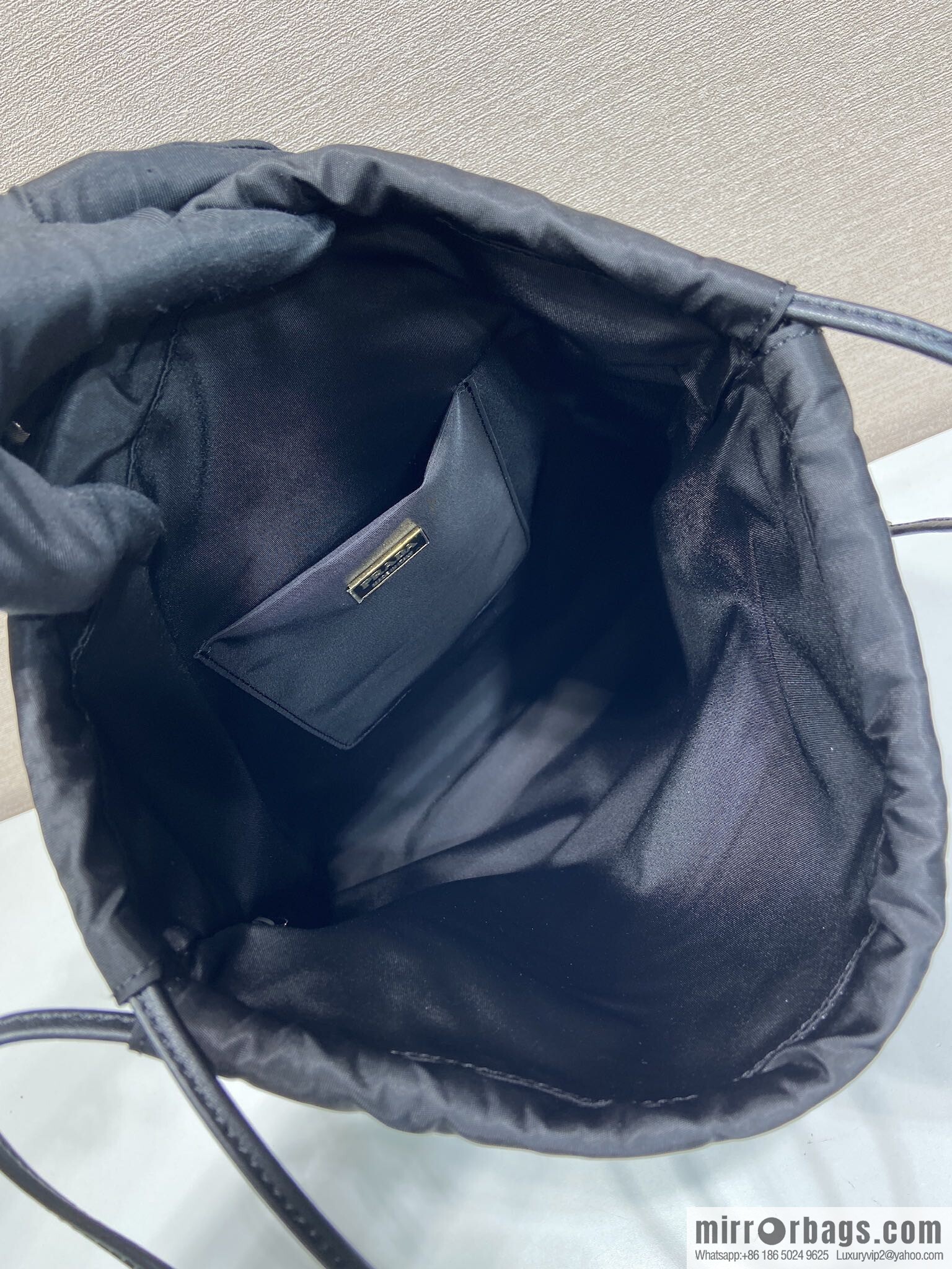 PRADA 🎉 new handbag 🎉 1NK001 drawstring pouch 🎉 black