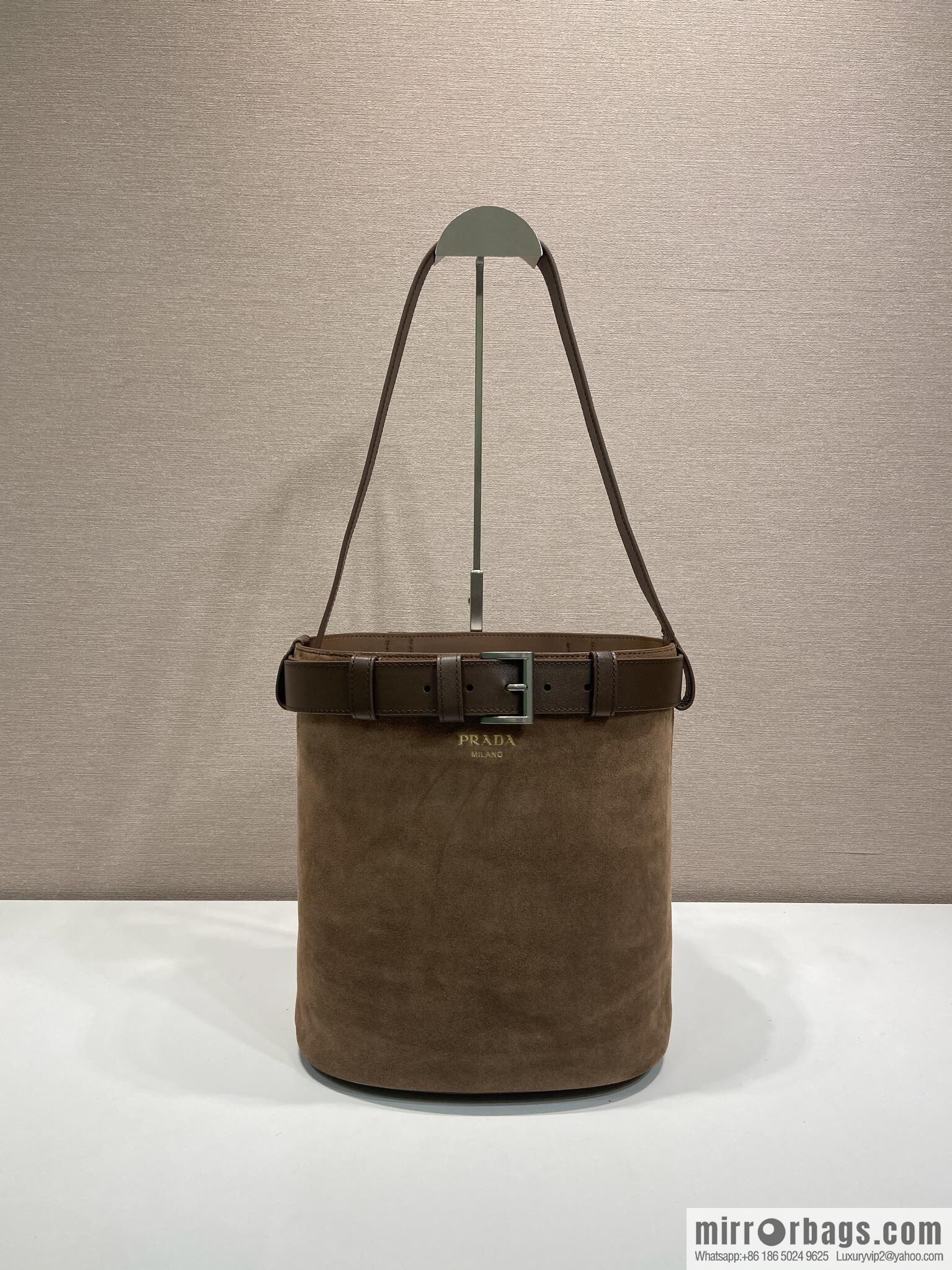 PRADA 🎉 new bucket bag 🎉 1BE085 suede🎉🎉