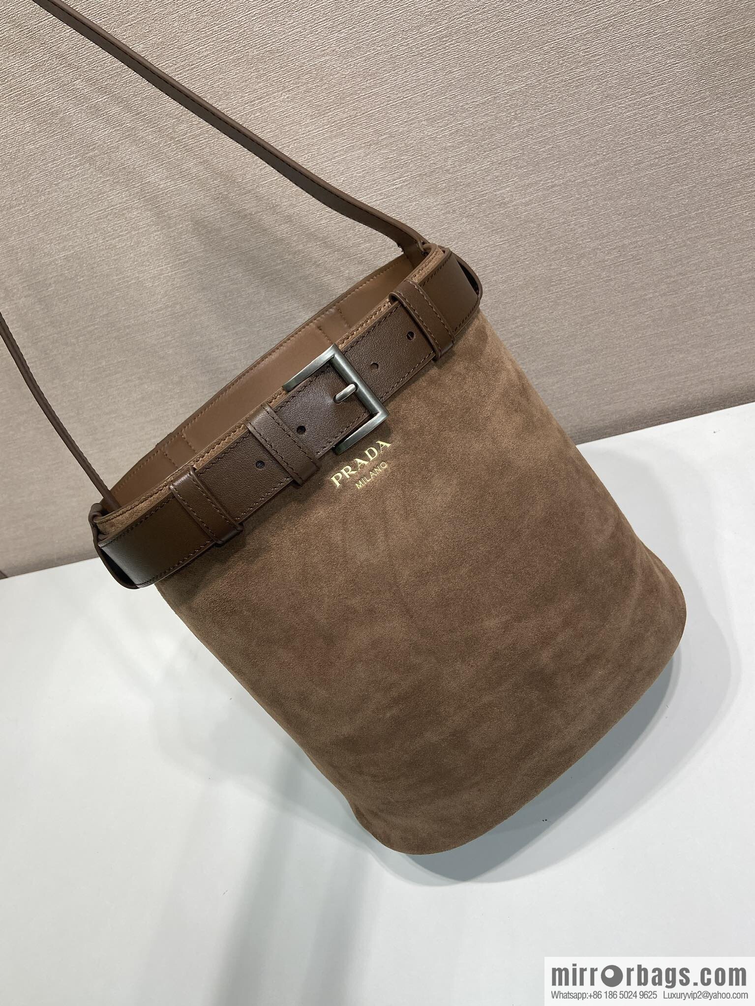 PRADA 🎉 new bucket bag 🎉 1BE085 suede🎉🎉