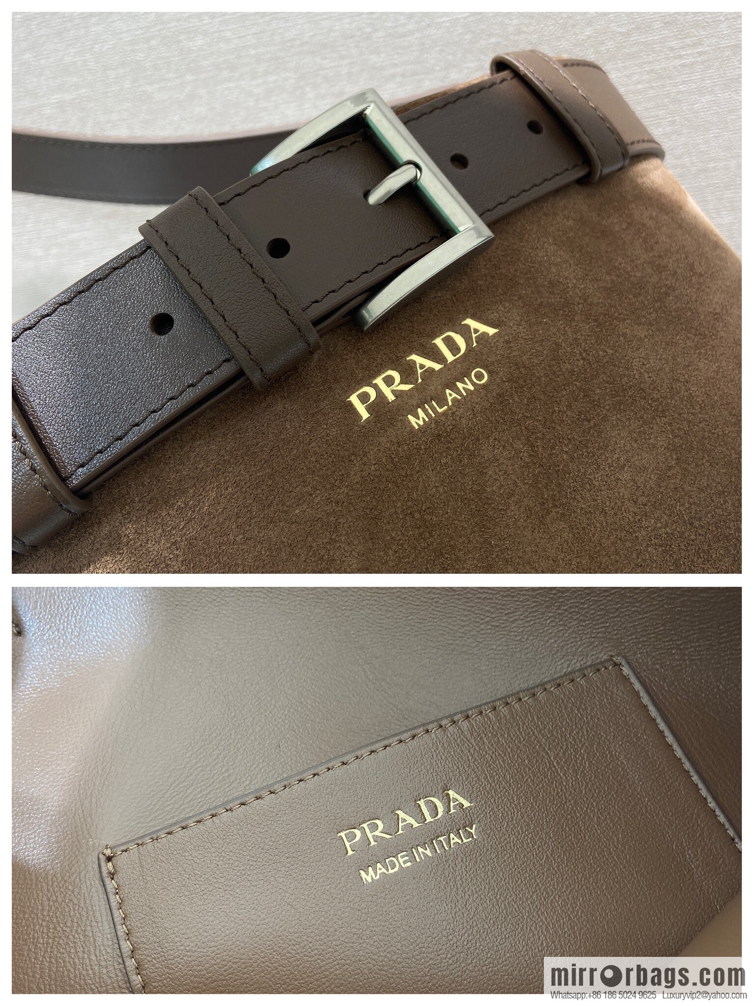 PRADA 🎉 new bucket bag 🎉 1BE085 suede🎉🎉