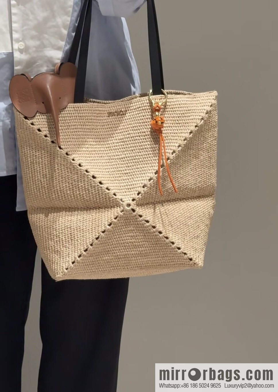 LOEWE Puzzle Folding tote