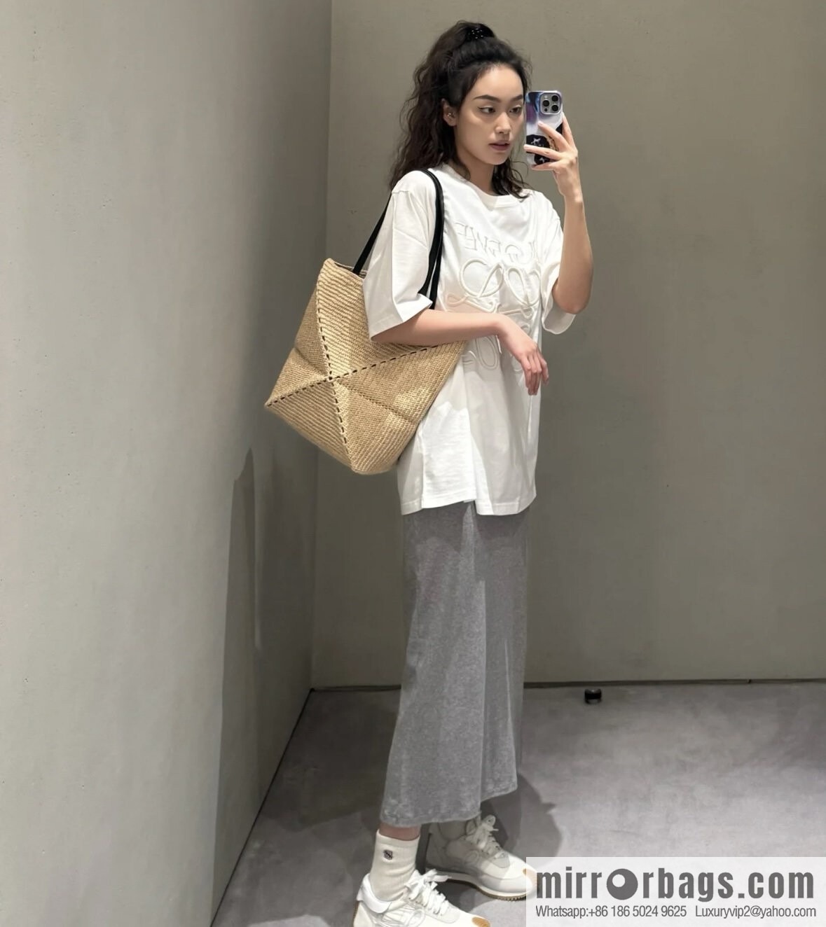 LOEWE Puzzle Folding tote
