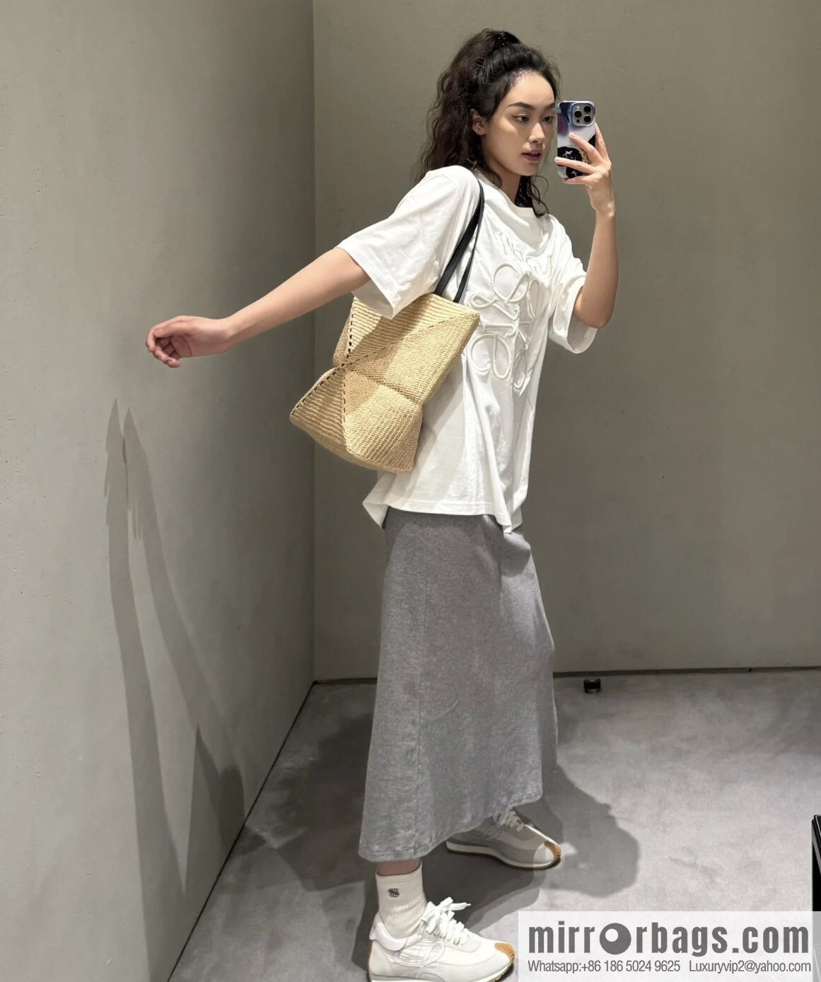 LOEWE Puzzle Folding tote