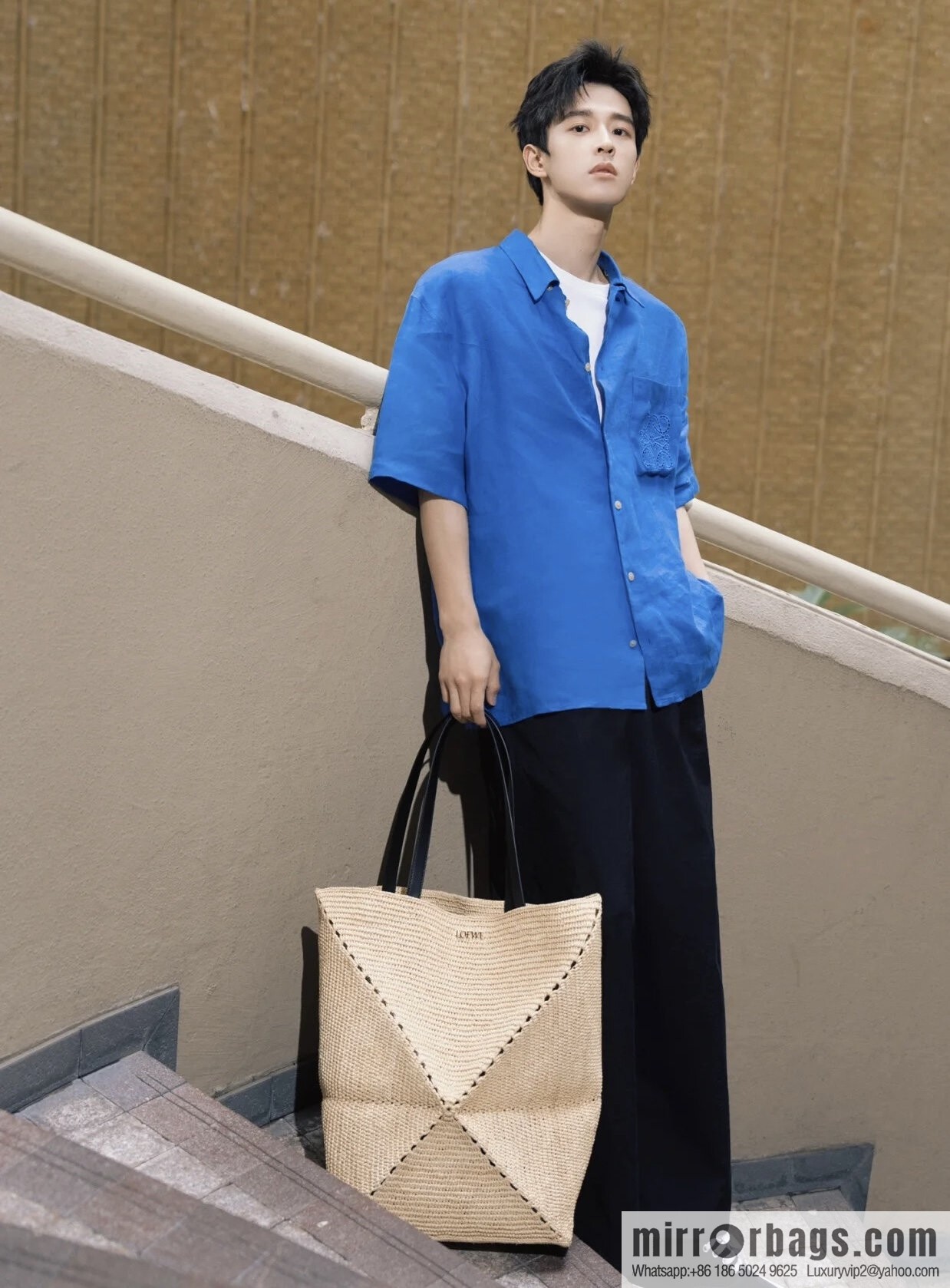 LOEWE Puzzle Folding tote