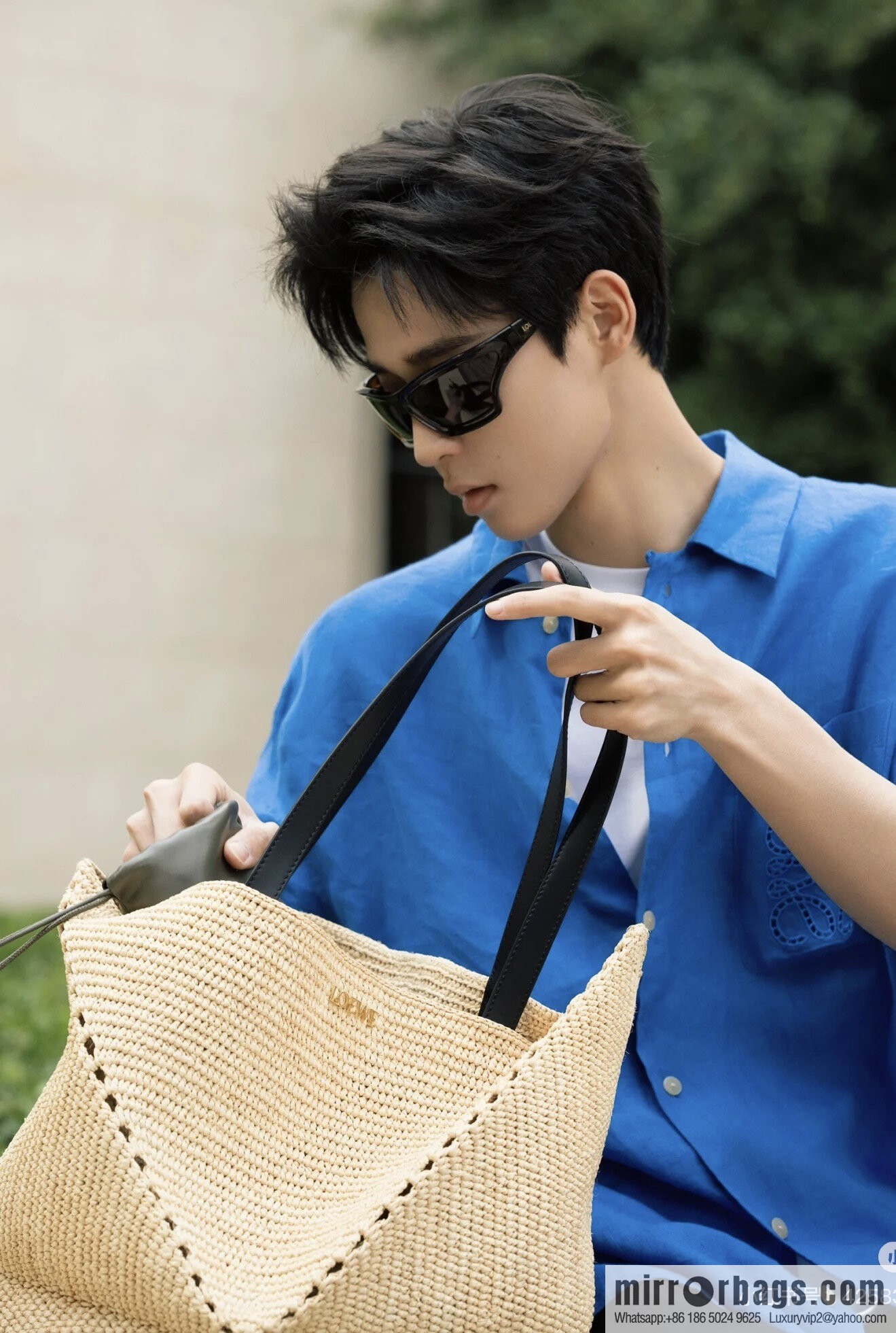 LOEWE Puzzle Folding tote