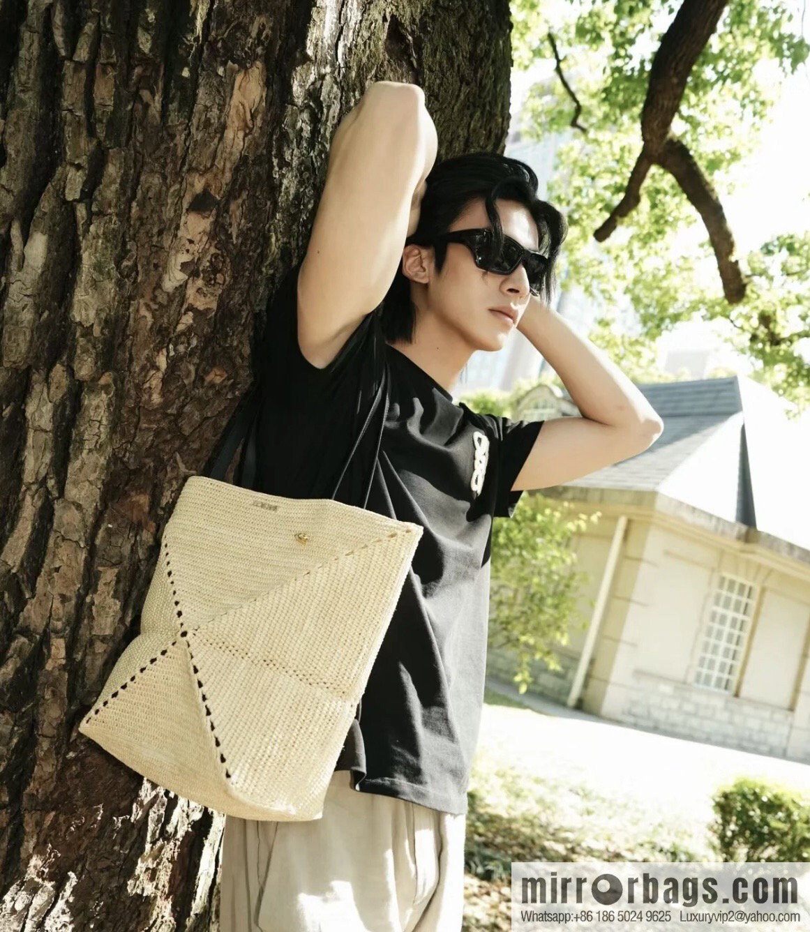 LOEWE Puzzle Folding tote