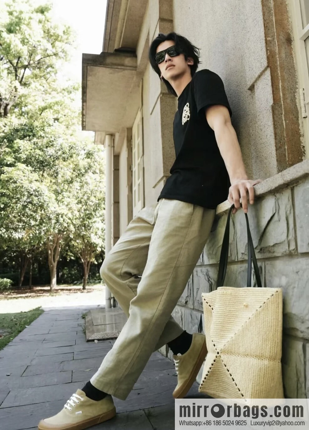 LOEWE Puzzle Folding tote