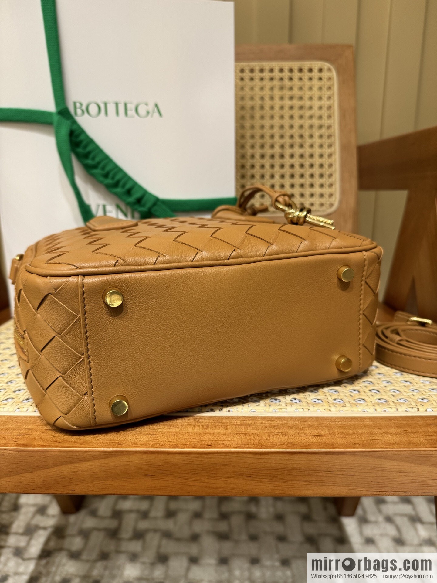 BV Small Getaway Handbag 776736 Light Brown