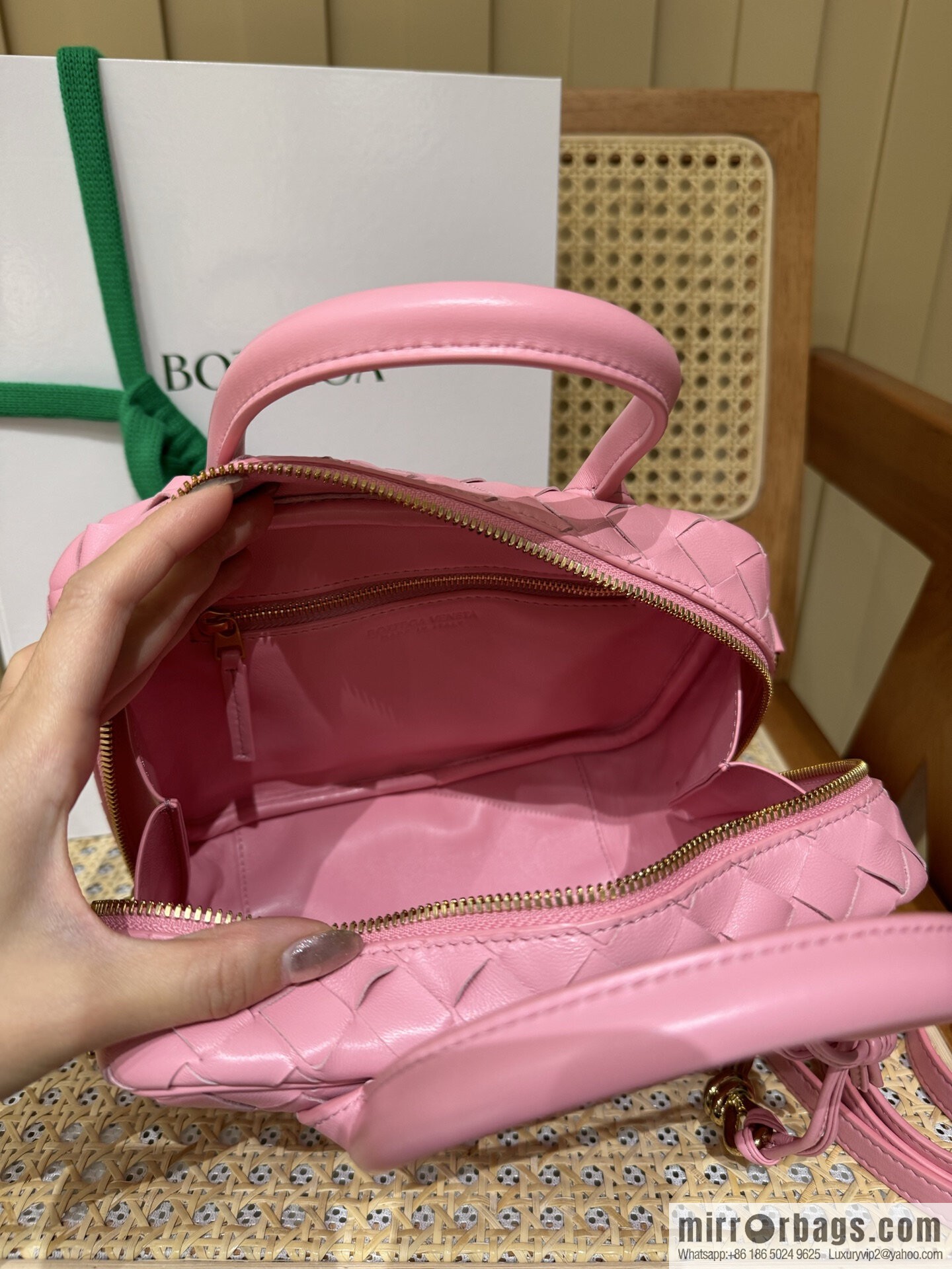 BV Small Getaway Tote 776736 Barbie Powder