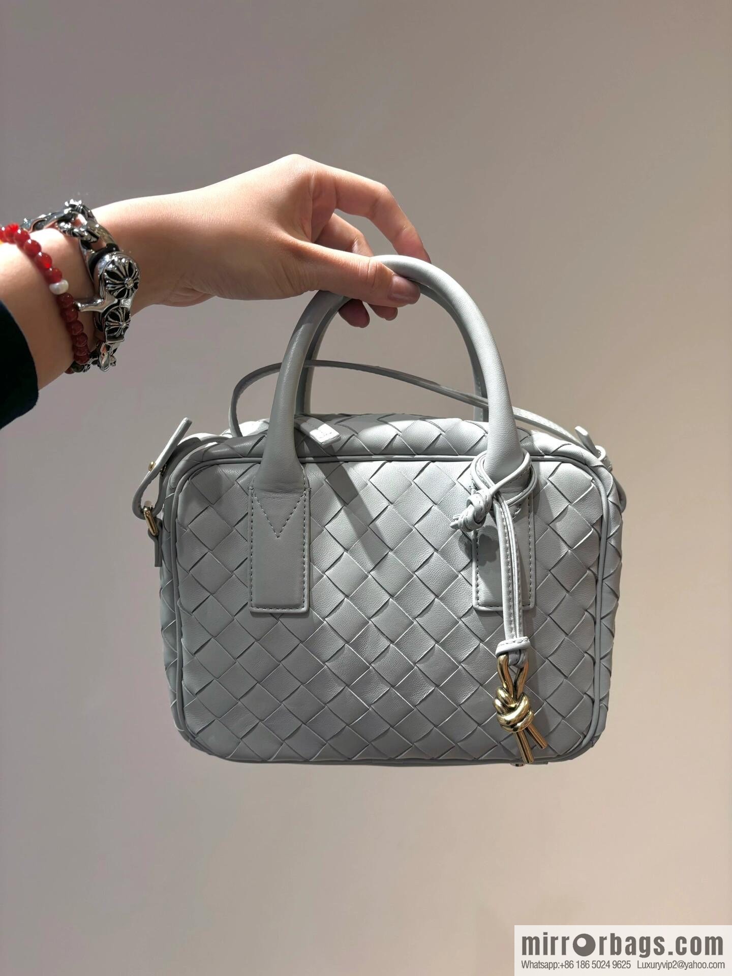 BV S Getaway Handbag 776736 Agate Grey