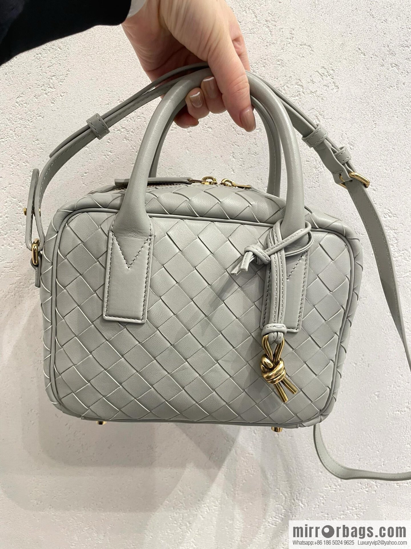 BV S Getaway Handbag 776736 Agate Grey