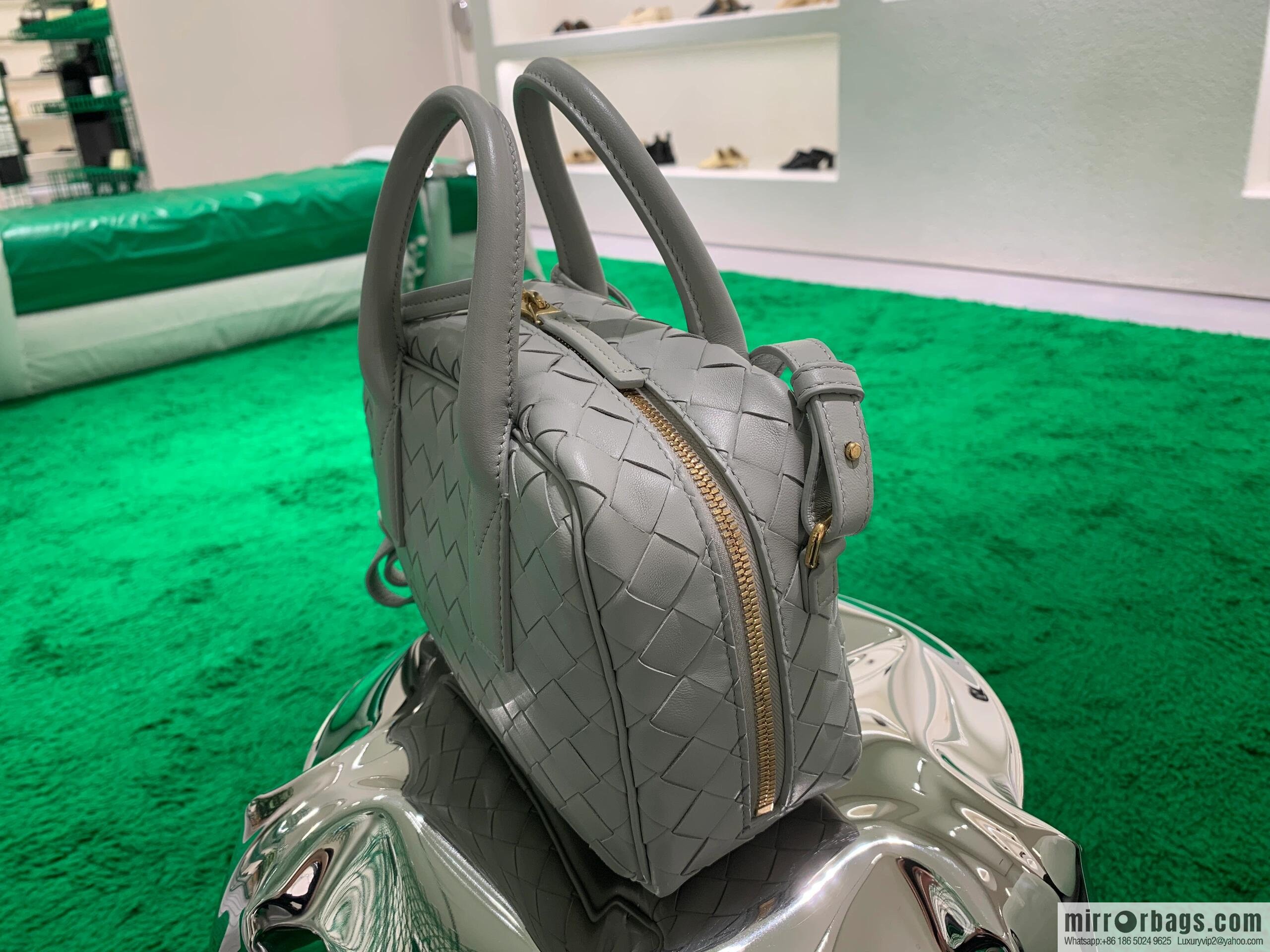 BV S Getaway Handbag 776736 Agate Grey
