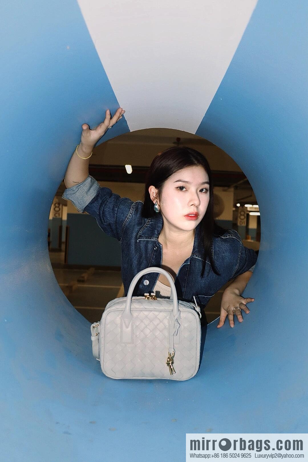BV S Getaway Handbag 776736 Agate Grey