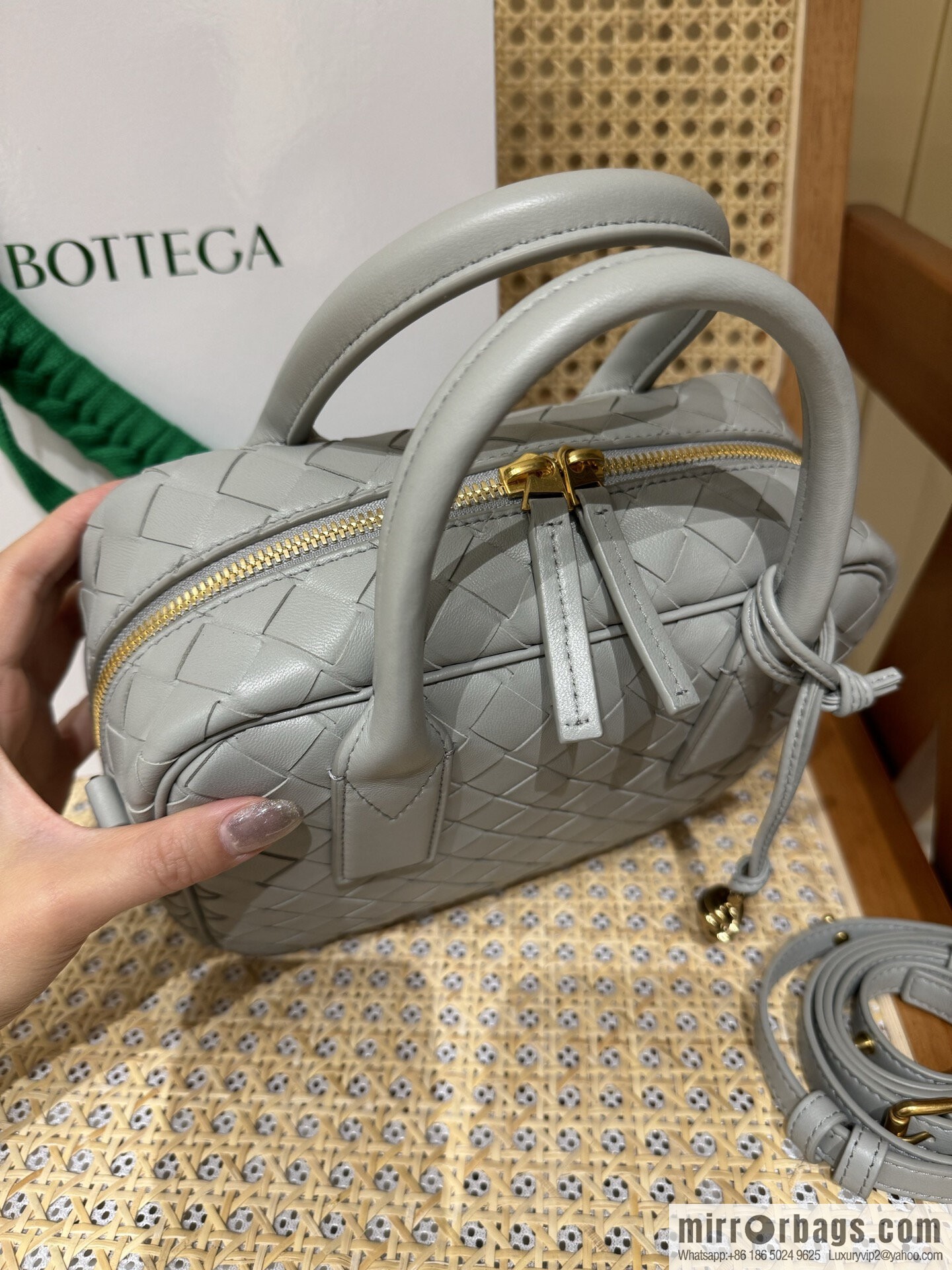BV S Getaway Handbag 776736 Agate Grey