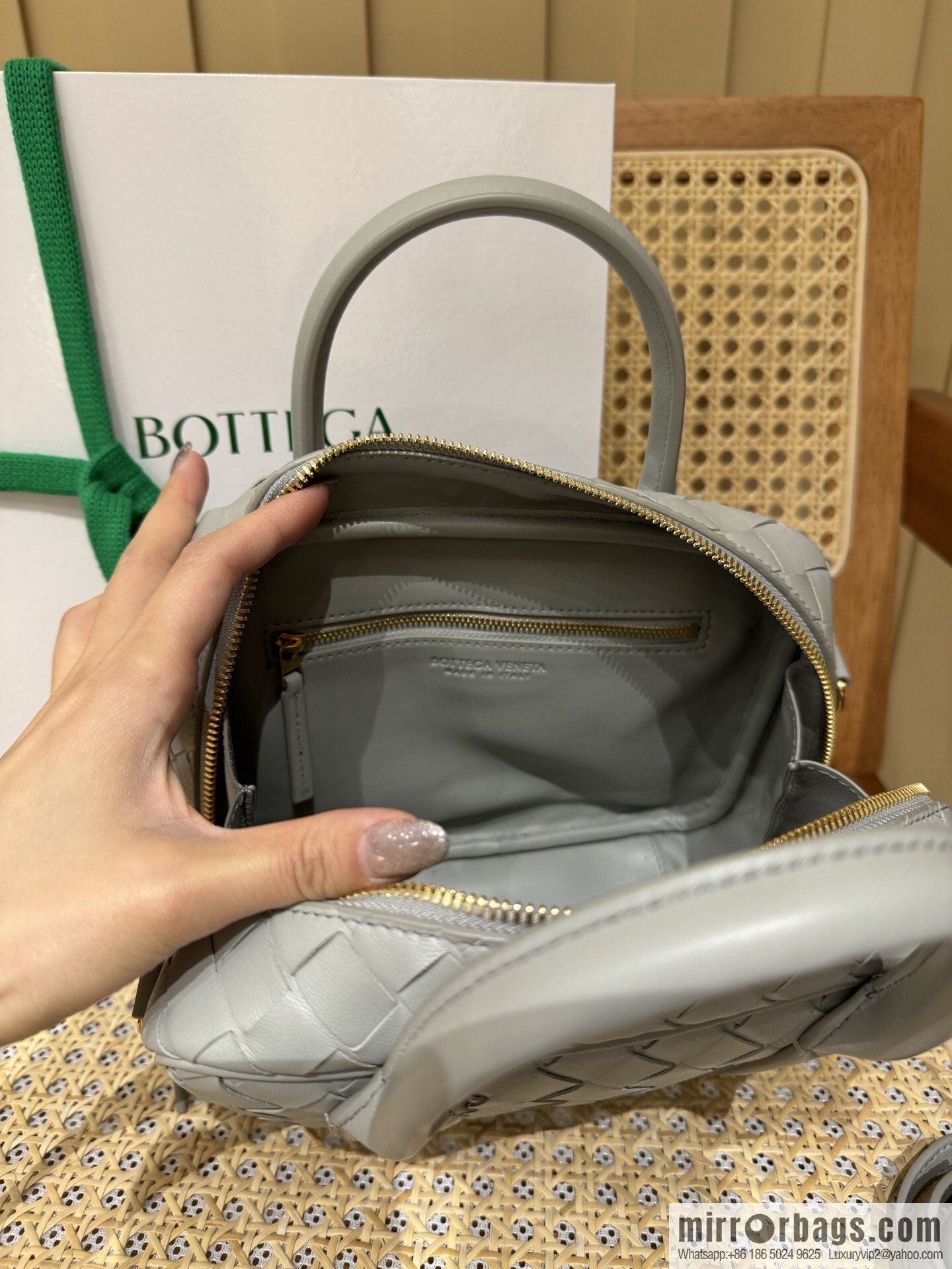 BV S Getaway Handbag 776736 Agate Grey