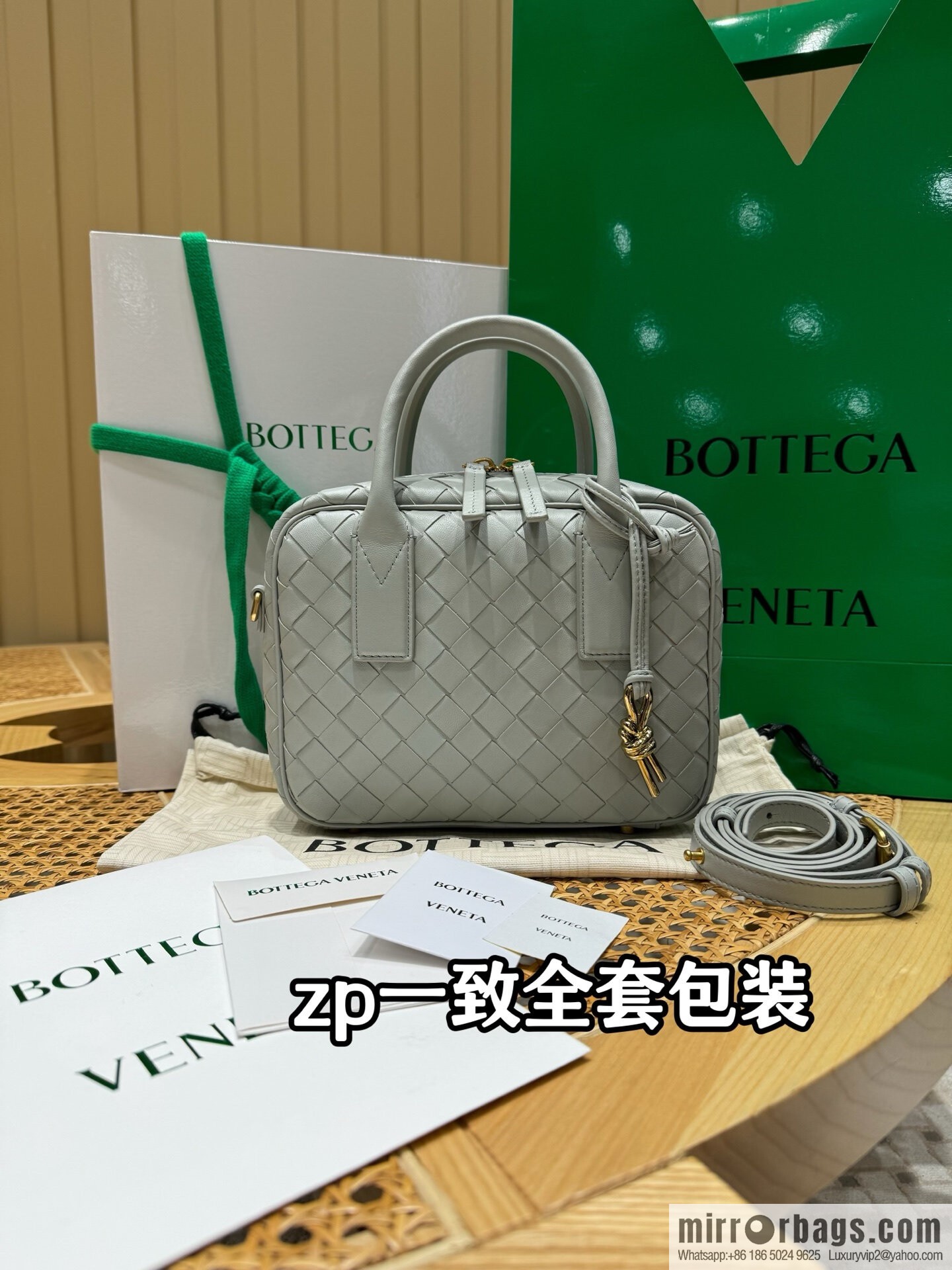 BV S Getaway Handbag 776736 Agate Grey