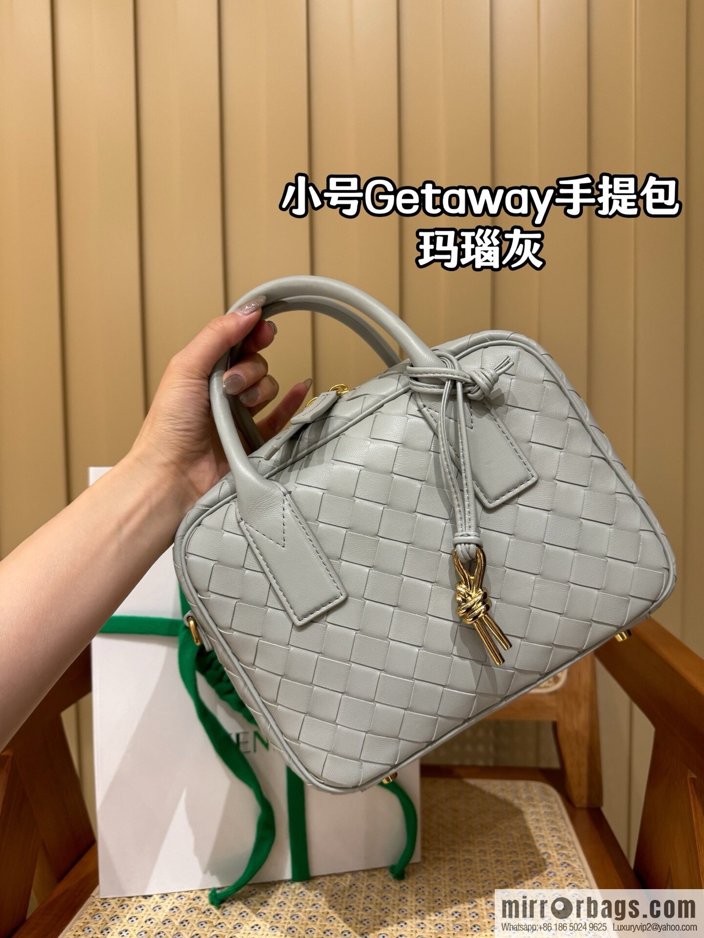 BV S Getaway Handbag 776736 Agate Grey