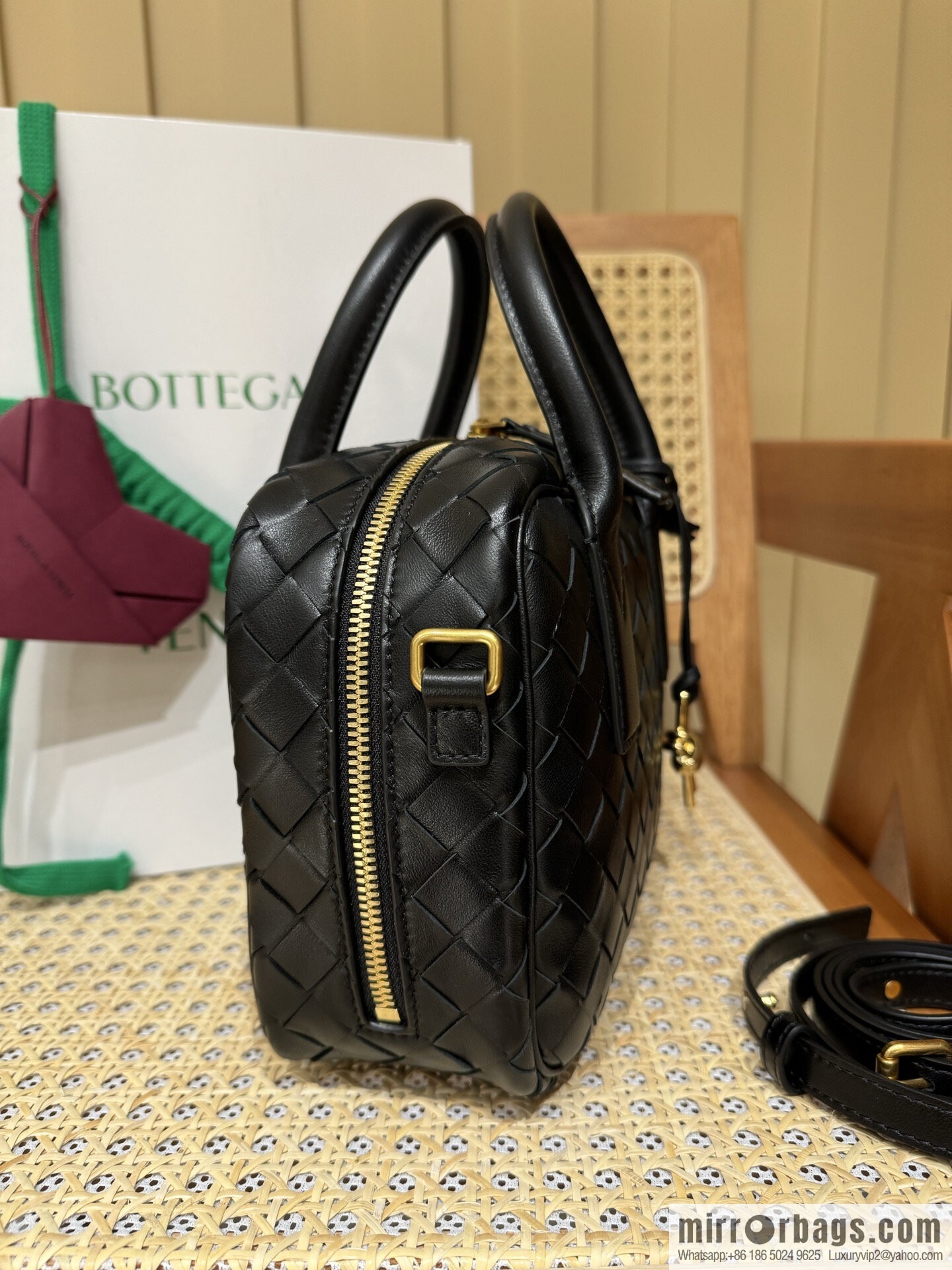 BV Small Getaway Handbag 776736 Black