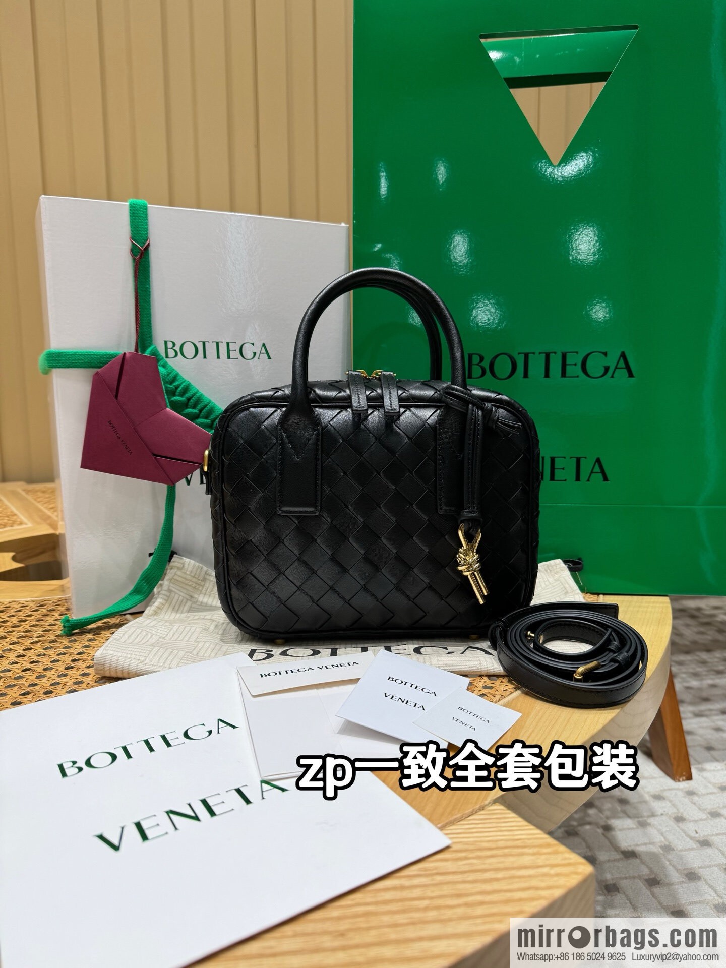 BV Small Getaway Handbag 776736 Black