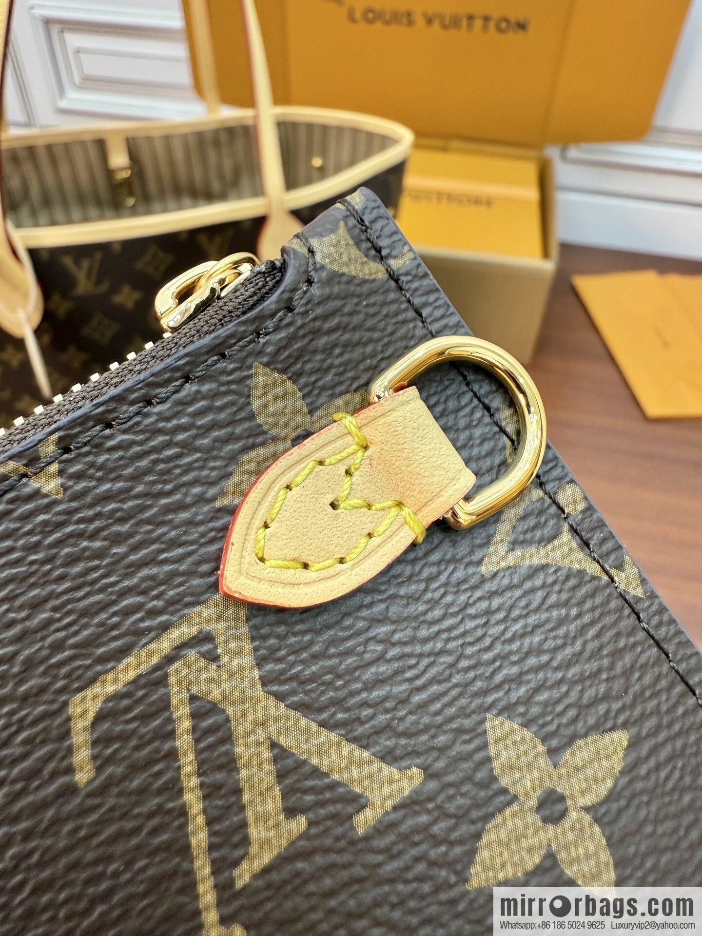 LV M46975 CUSTOMIZABLE Neverfull MM