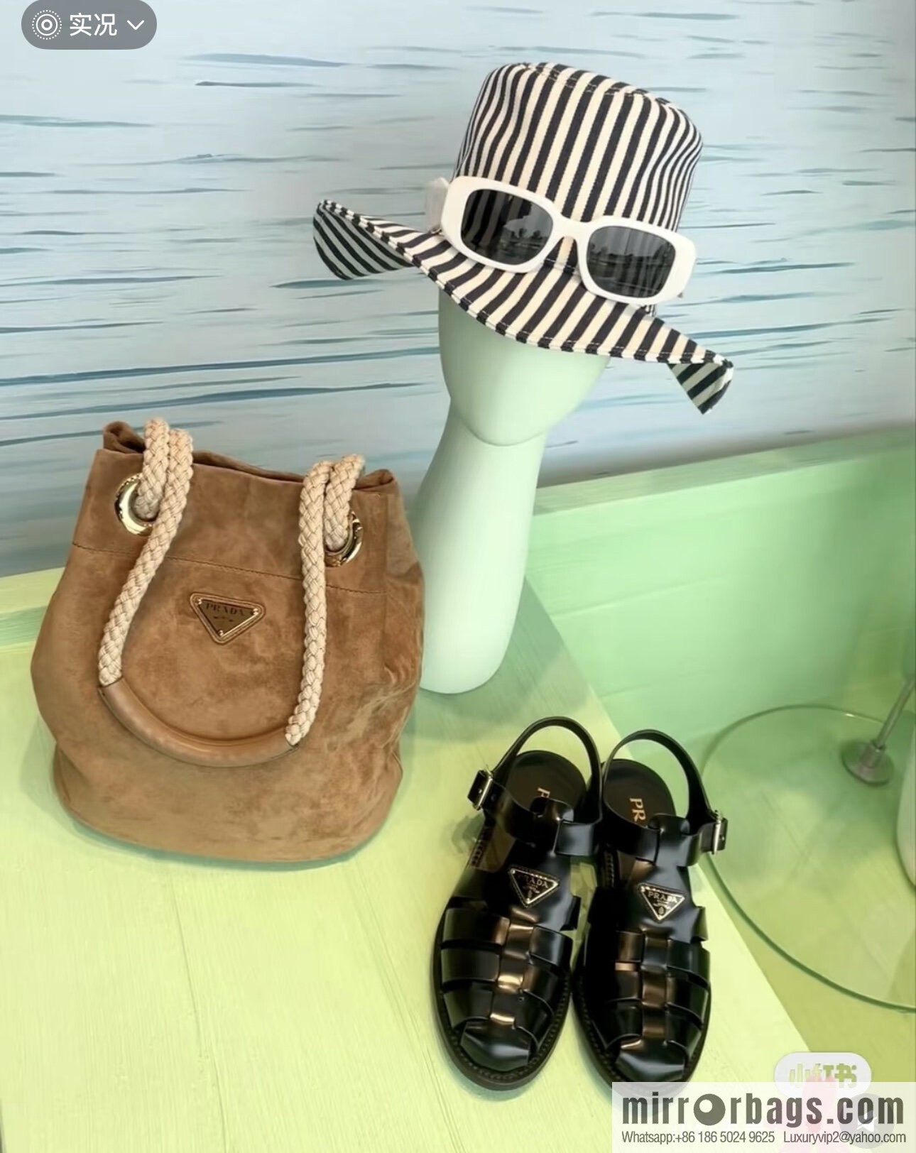 PRADA 🎉 new bucket bag 🎉 1BE082 suede🎉🎉