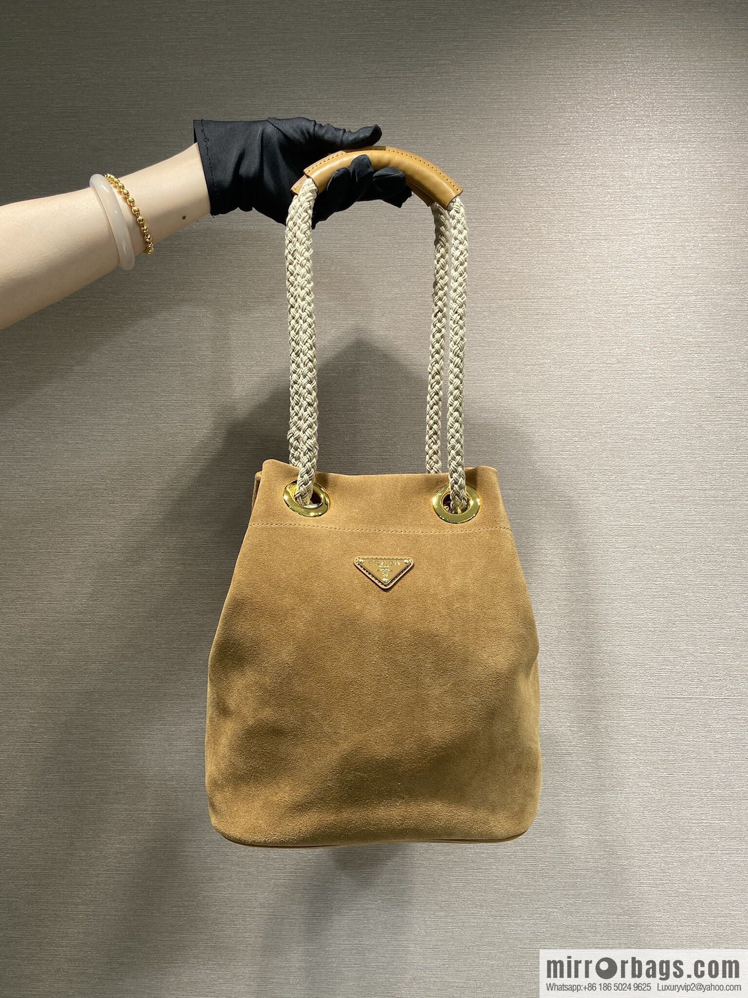 PRADA 🎉 new bucket bag 🎉 1BE082 suede🎉🎉