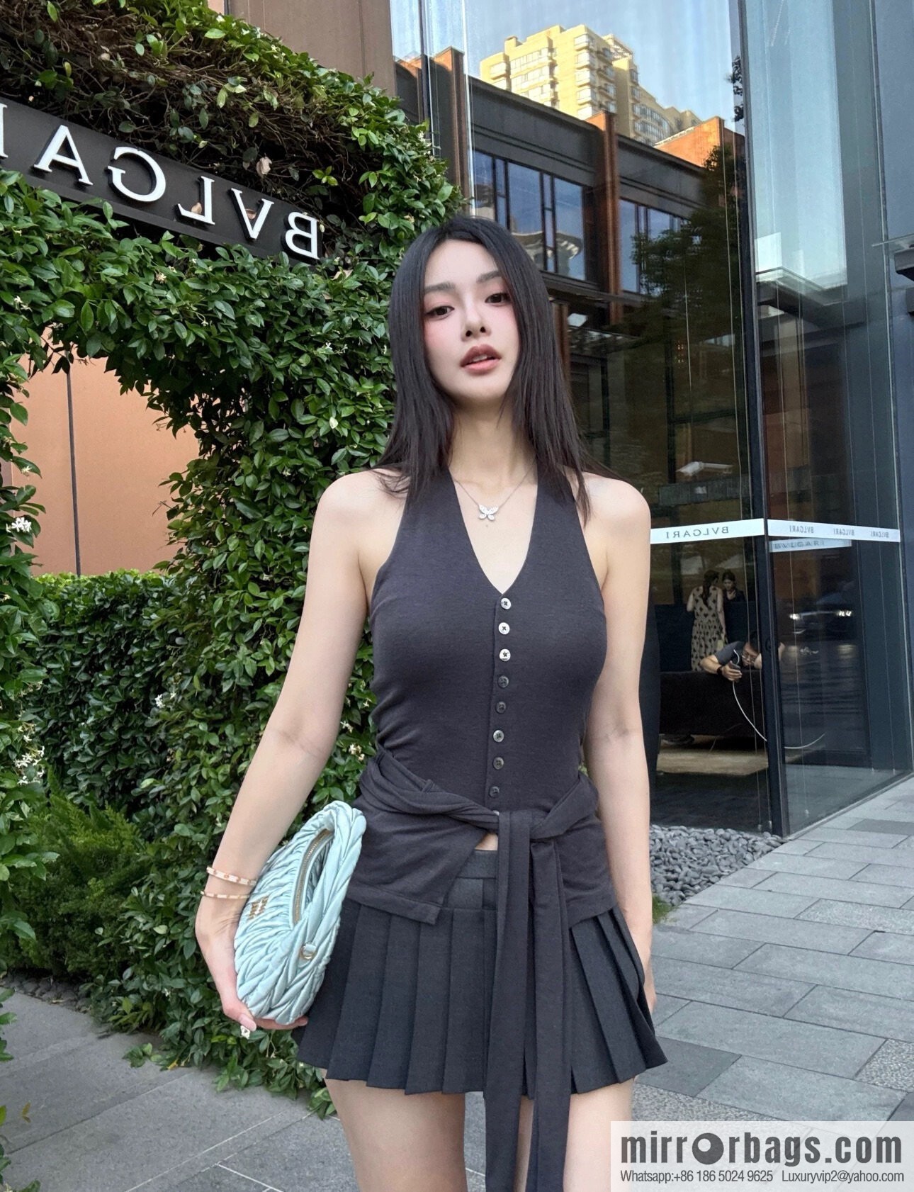 MIUMIU 𝐰𝐚𝐧𝐝𝐞𝐫 𝐡𝐨𝐛𝐨 handbag/messenger bag 5BB125 S 💕💕 haze blue