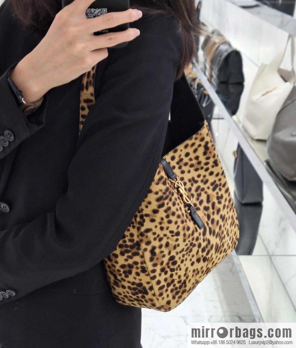 YSL 𝗛𝗢𝗕𝗢 ♡ leopard print, medieval underarm bag 713938
