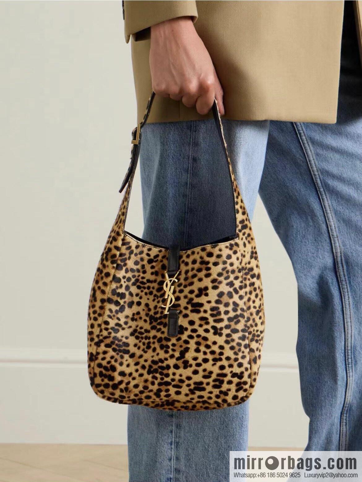 YSL 𝗛𝗢𝗕𝗢 ♡ leopard print, medieval underarm bag 713938