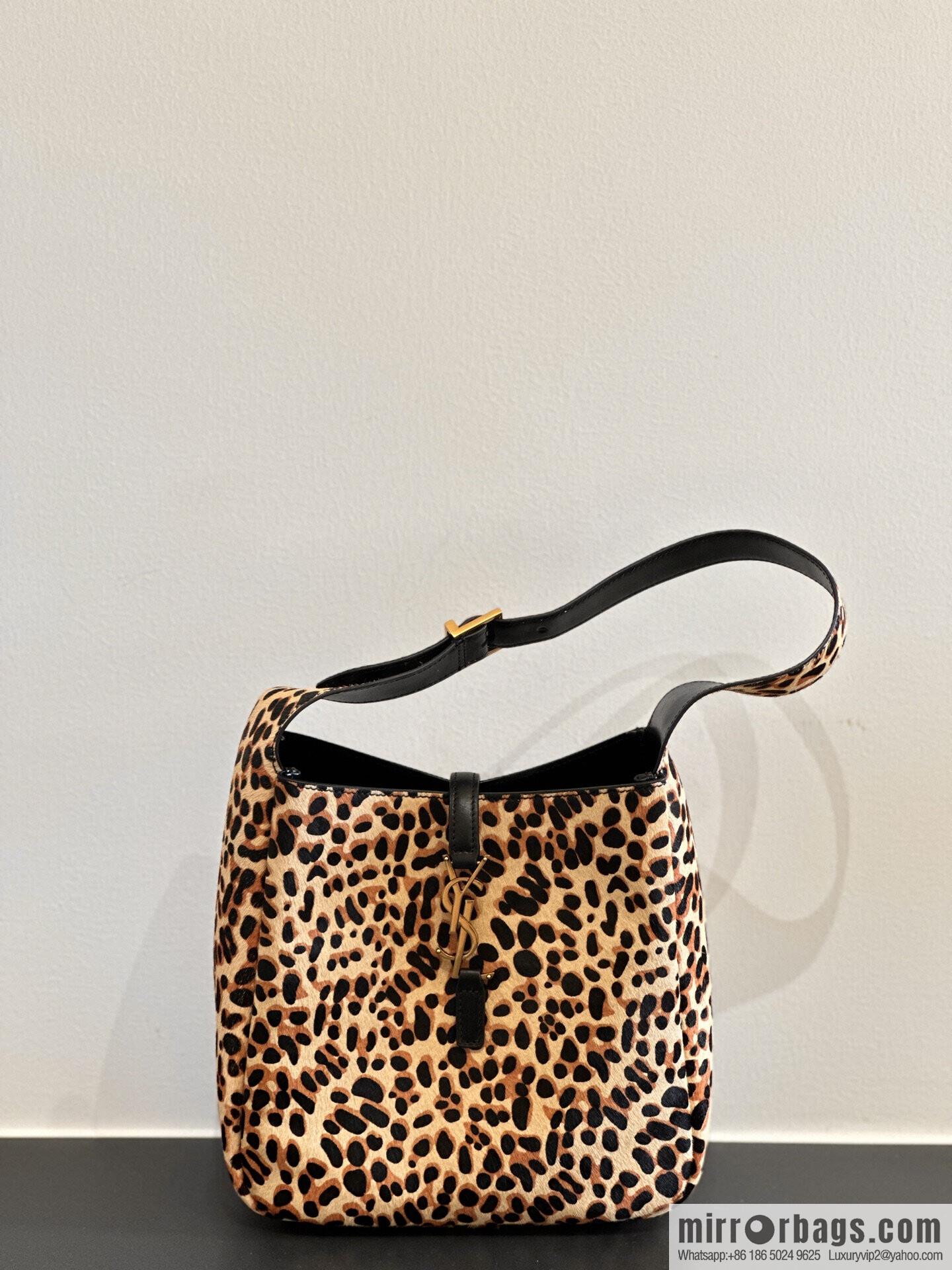 YSL 𝗛𝗢𝗕𝗢 ♡ leopard print, medieval underarm bag 713938