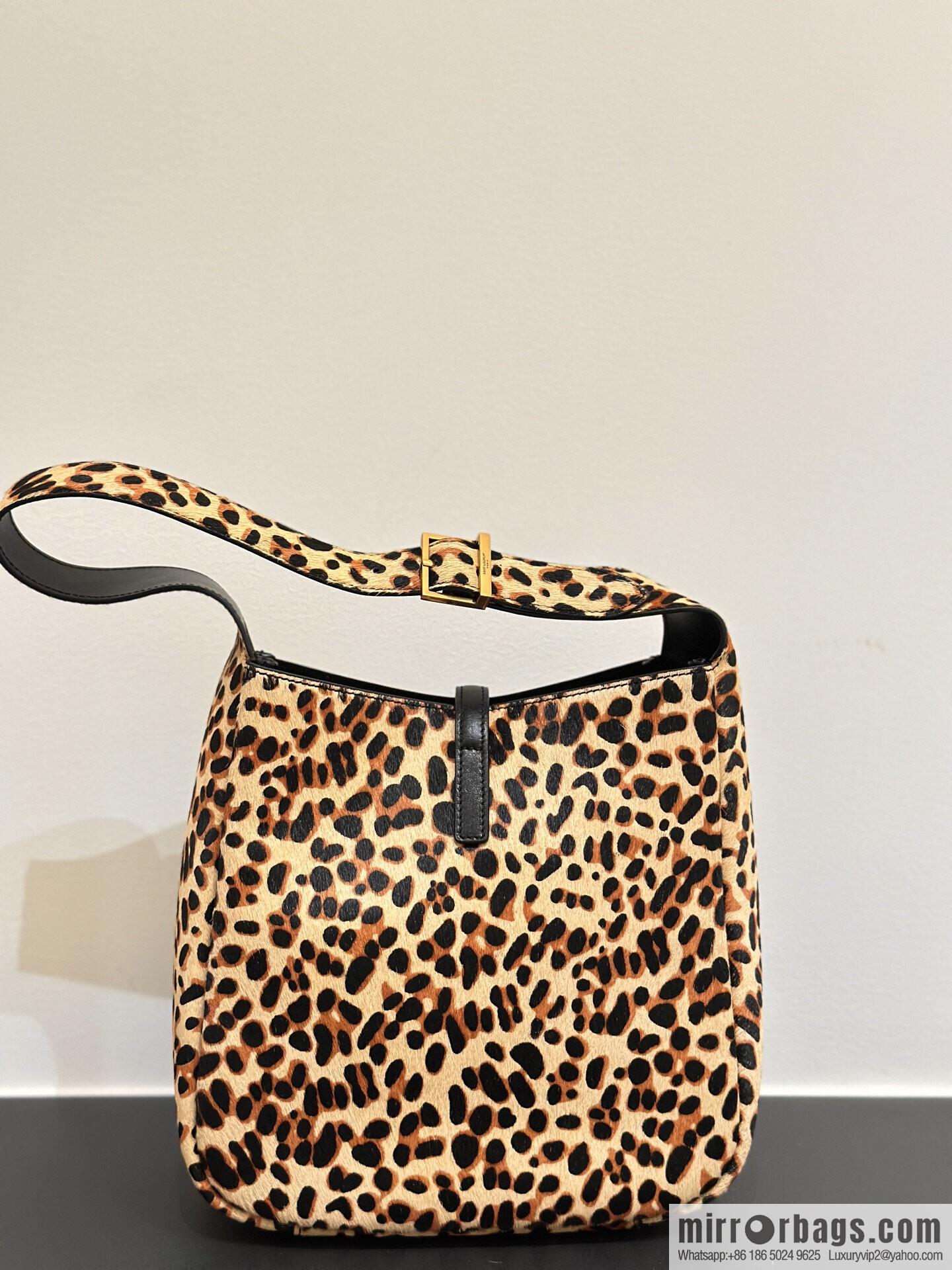 YSL 𝗛𝗢𝗕𝗢 ♡ leopard print, medieval underarm bag 713938