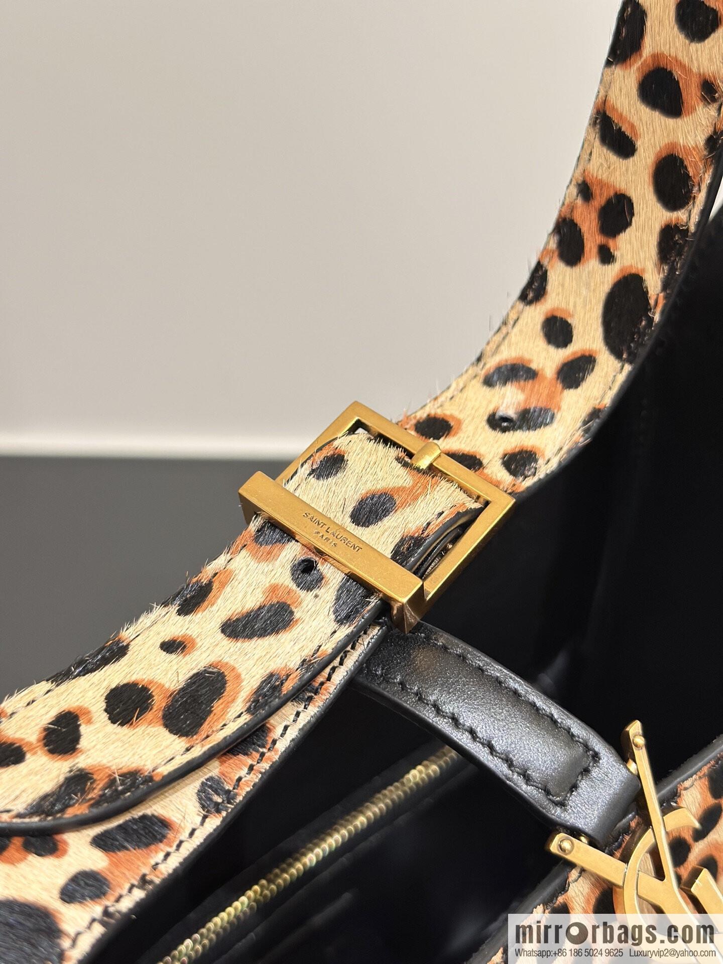 YSL 𝗛𝗢𝗕𝗢 ♡ leopard print, medieval underarm bag 713938