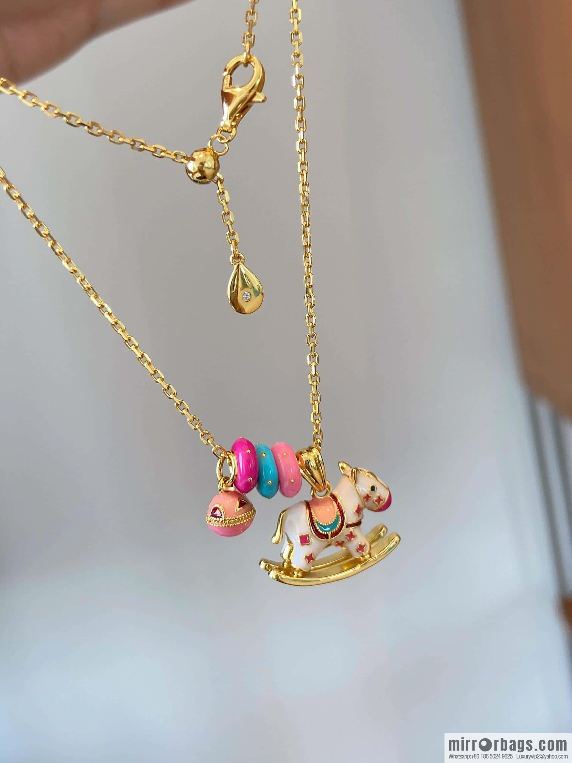 ❗️New ❗️ New ☑️ Vivienne Westwood Macaron Rocking Horse Necklace