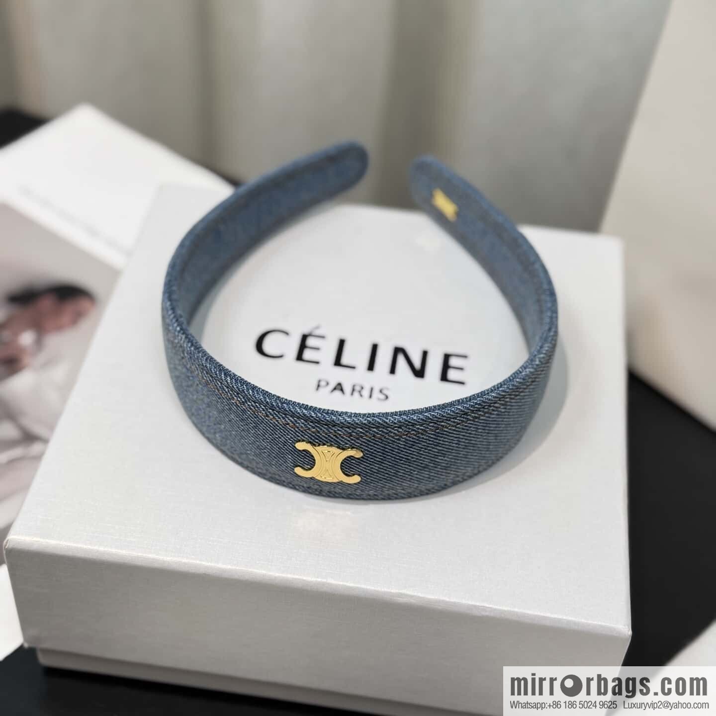 ❗️New ❗️ ☀️ new ☑️ Celine denim headband ☀️