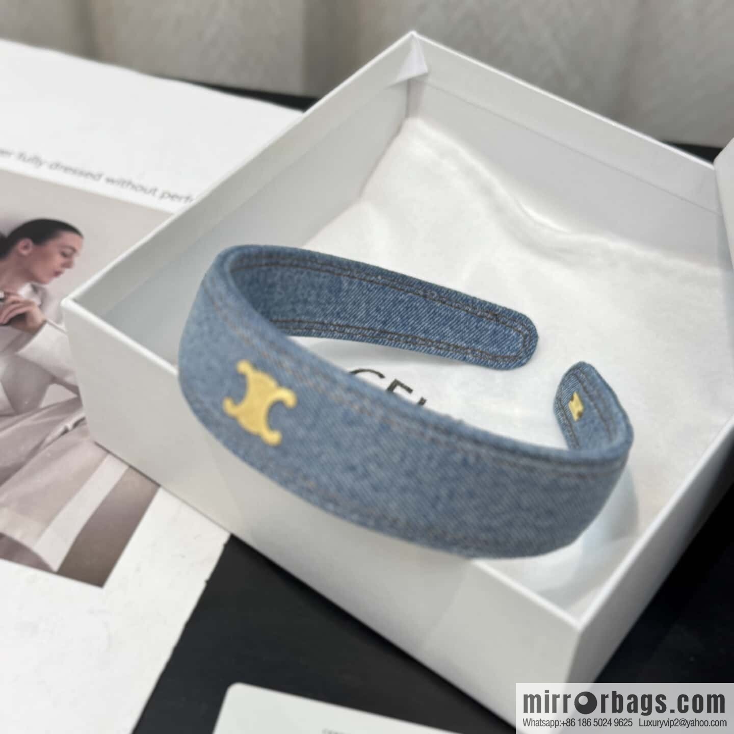 ❗️New ❗️ ☀️ new ☑️ Celine denim headband ☀️