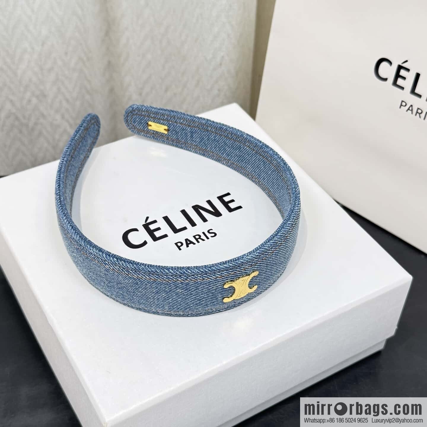 ❗️New ❗️ ☀️ new ☑️ Celine denim headband ☀️