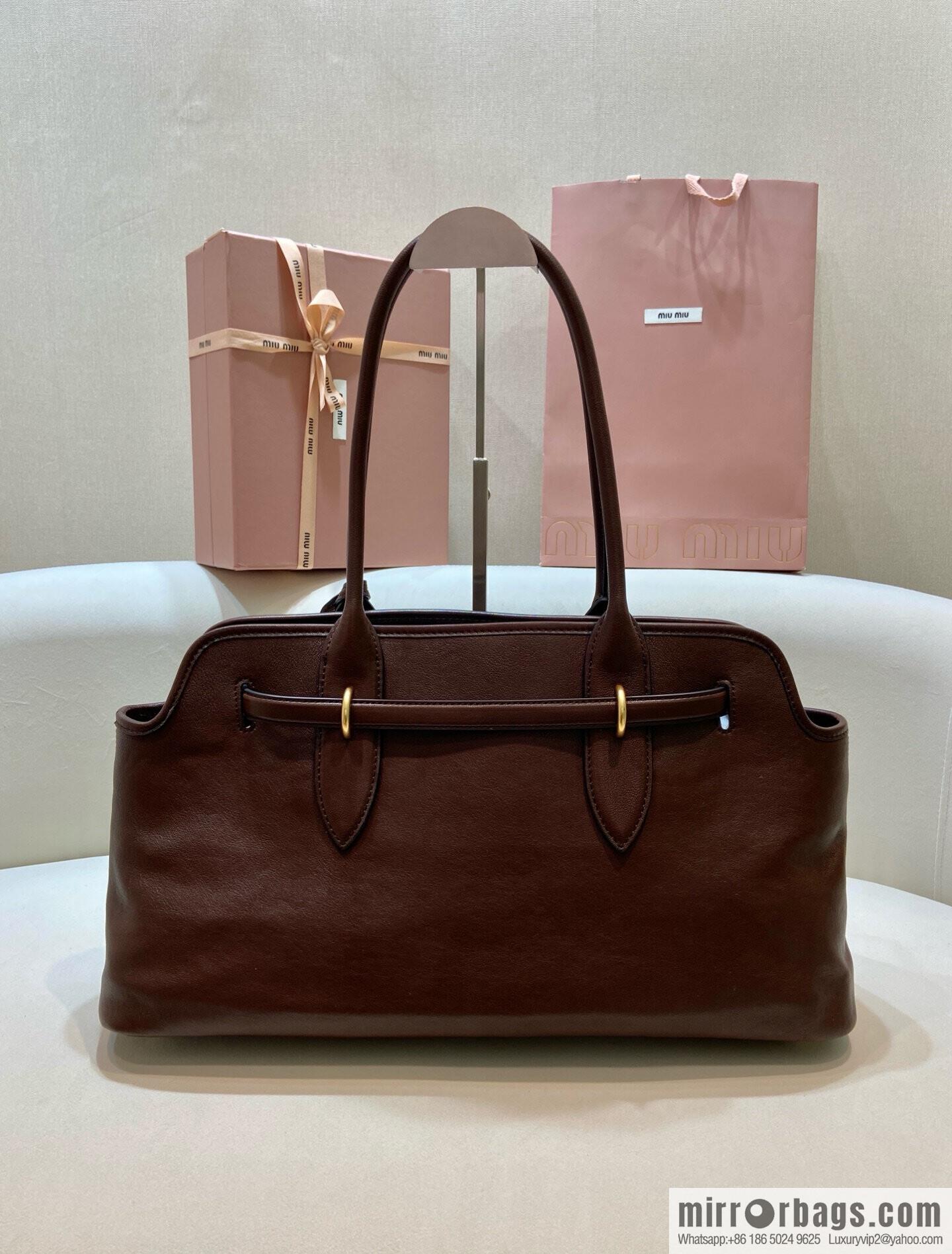MIUMIU Aventure handbag 💕 new 💕 5BG310 💕💕 coffee color