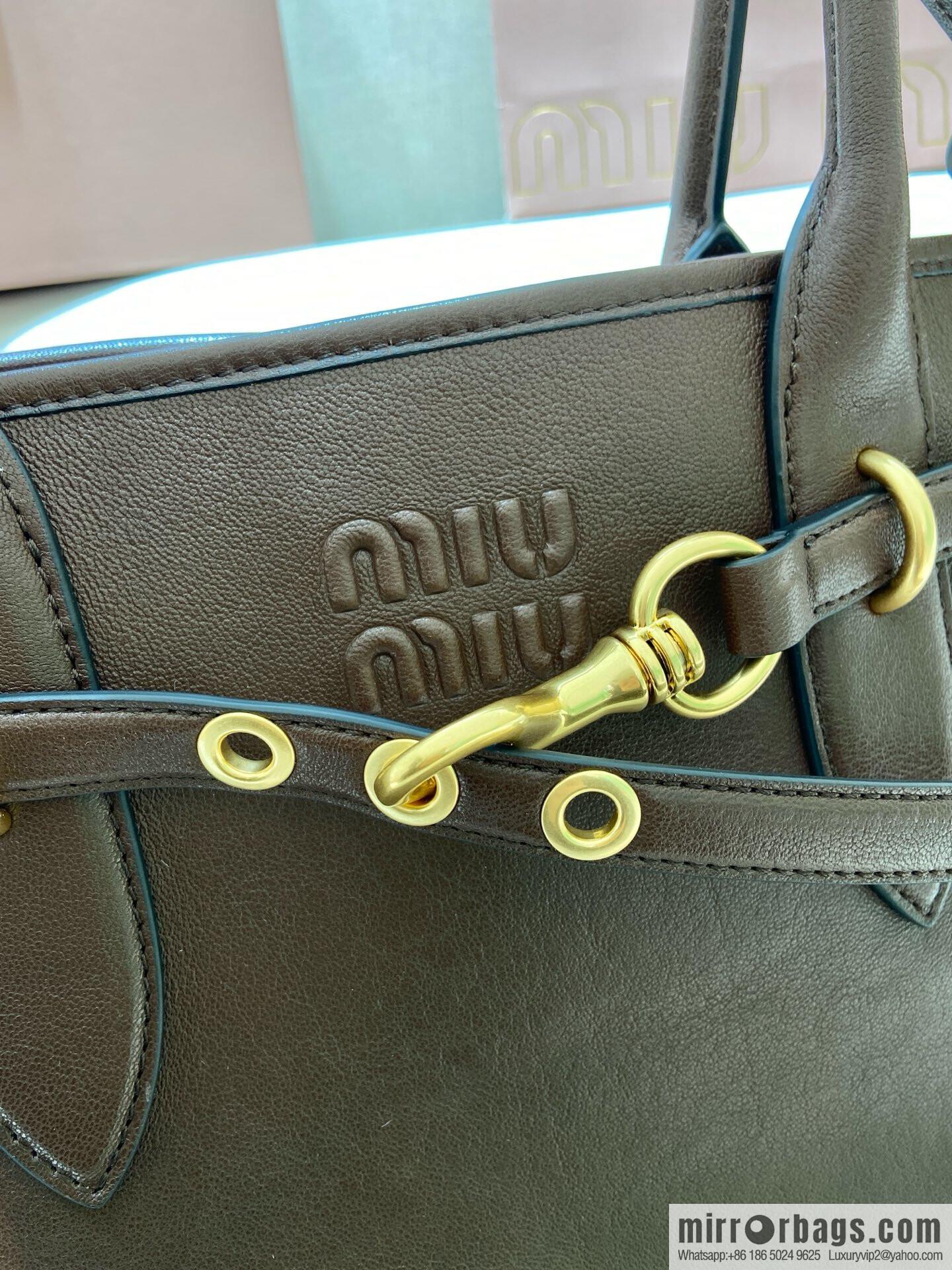 MIUMIU Aventure handbag 💕 new 💕 5BG310 💕💕 coffee color