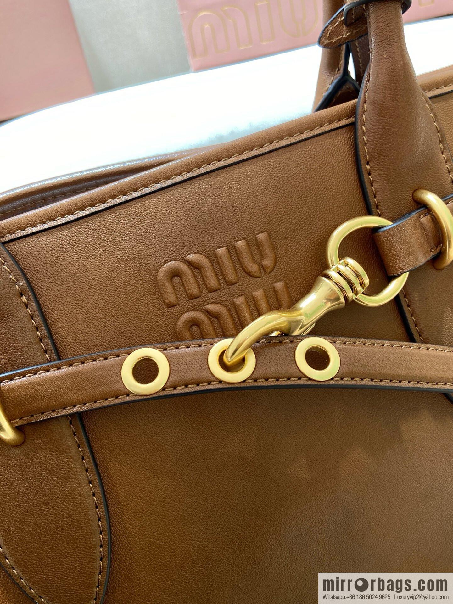 MIUMIU Aventure handbag 💕 new 💕 5BG310 💕💕 caramel color