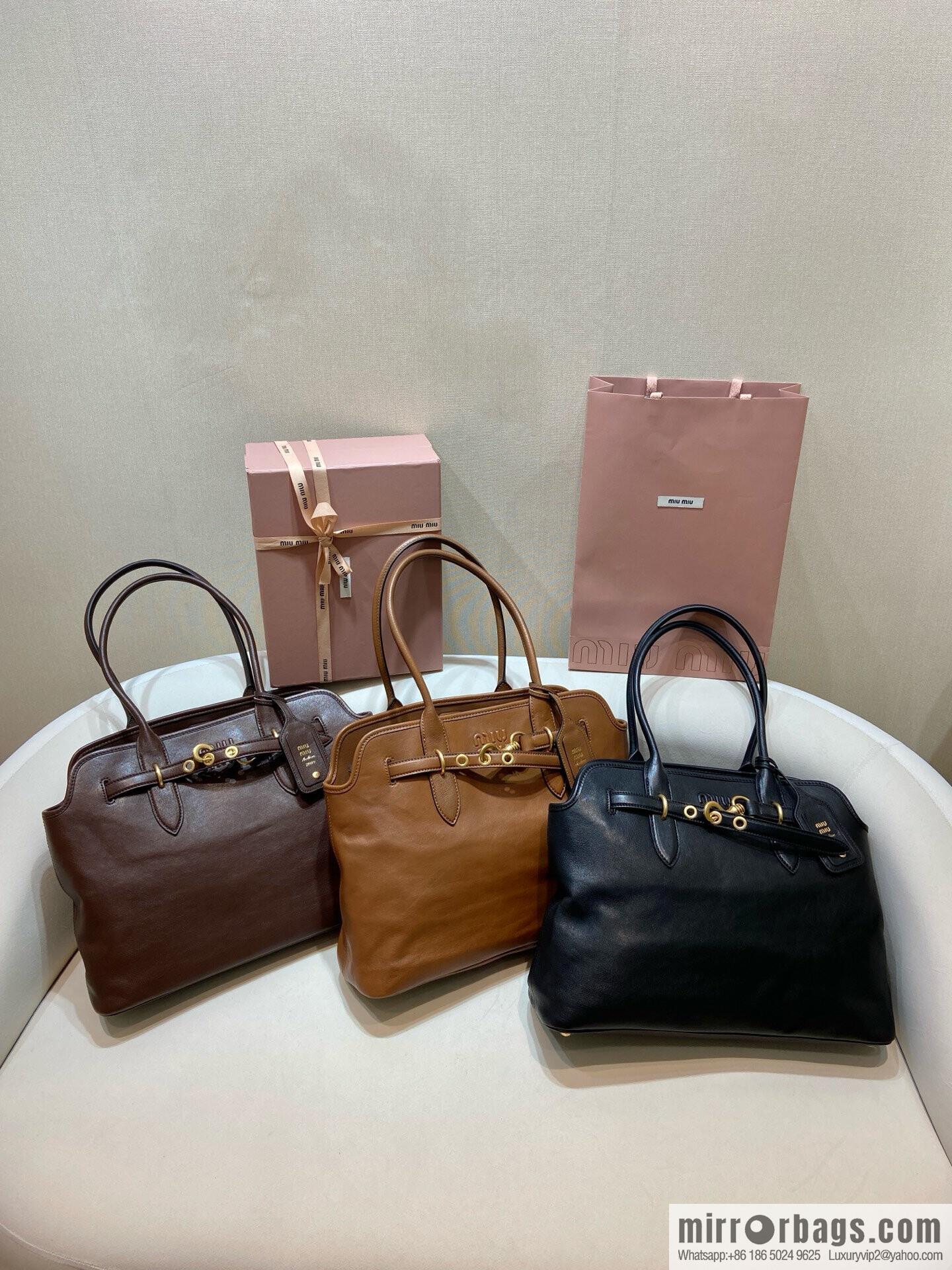 MIUMIU Aventure handbag 💕 new 💕 5BG291 💕💕 caramel color