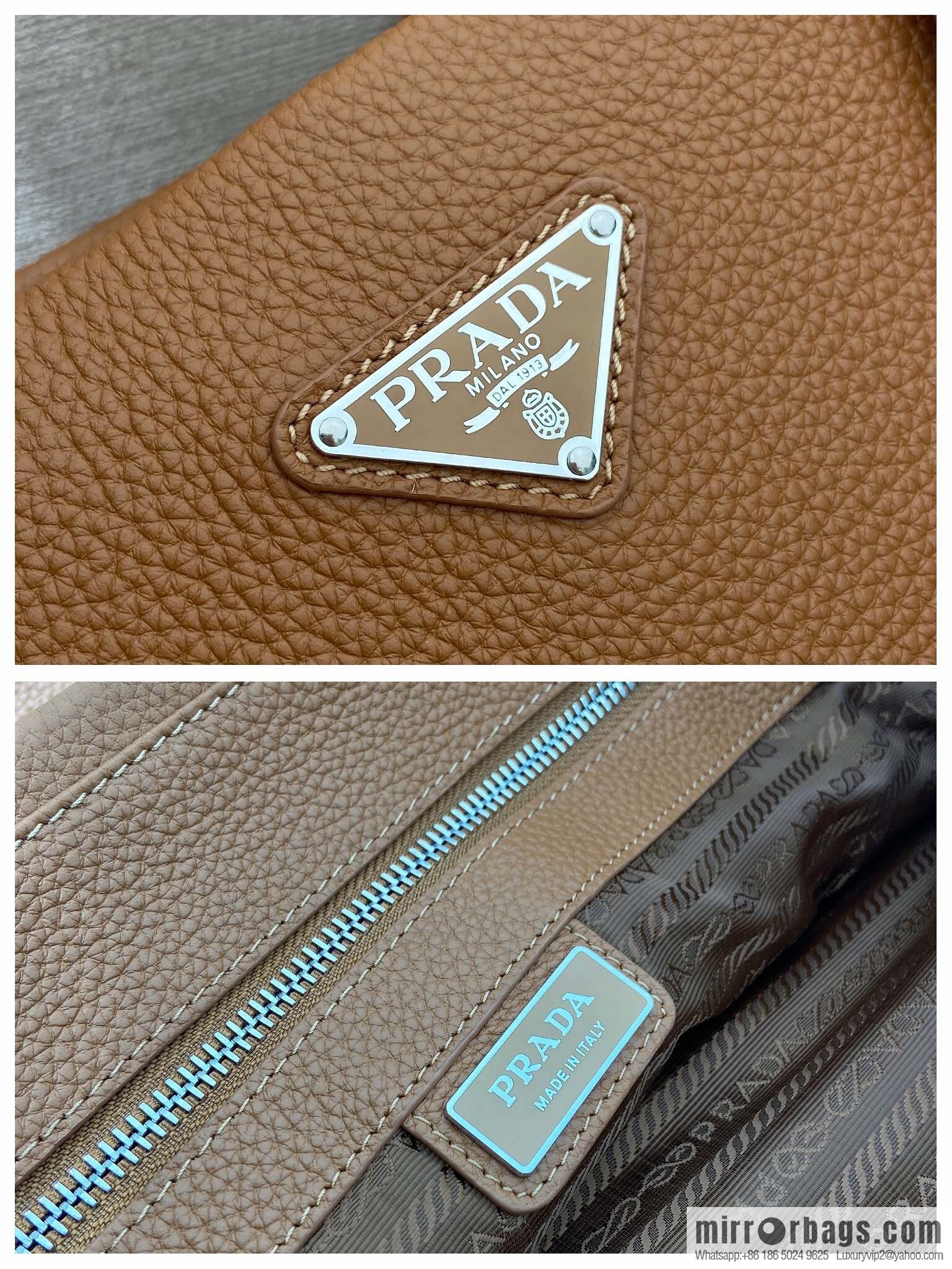 PRADA 🎉 new tote bag 🎉 2VG130 men's 🎉🎉 caramel color