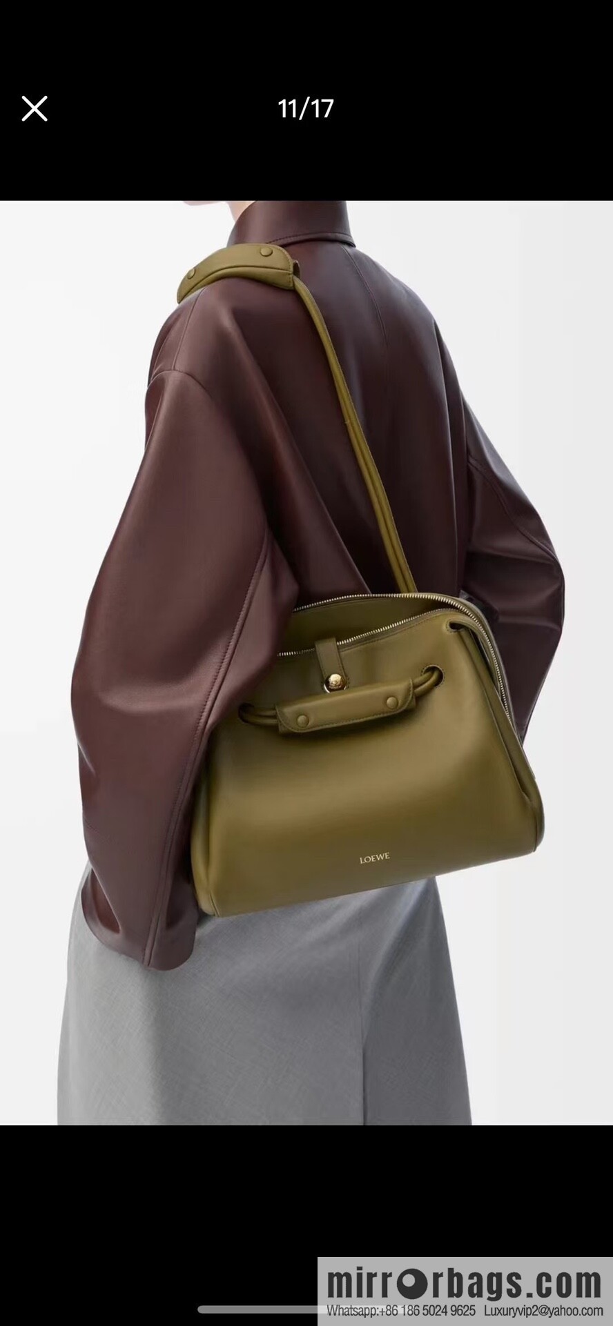 LOEWE new Madrid S 0807 olive green