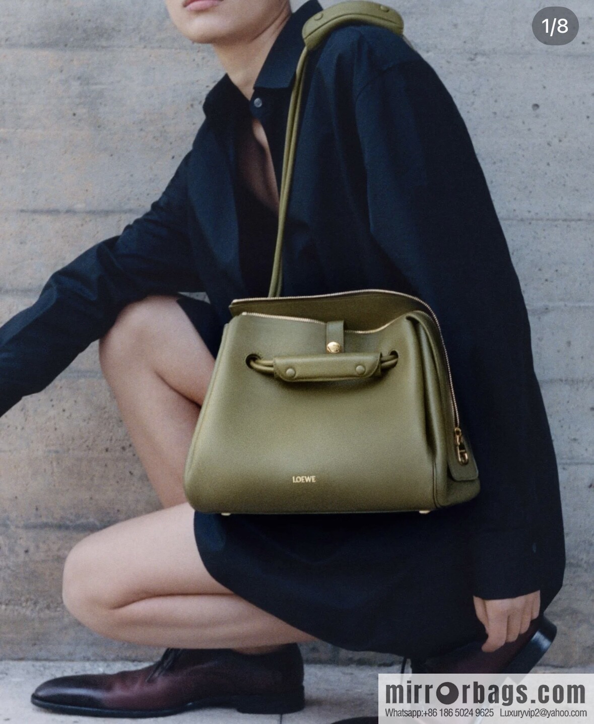 LOEWE new Madrid S 0807 olive green