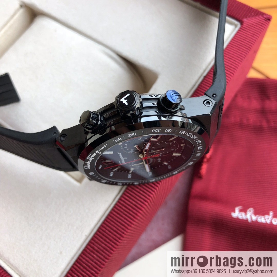 Ferragamo F80 flagship series quartz chronograph, two-color men's model, men's watch! Watch diameter 43mm